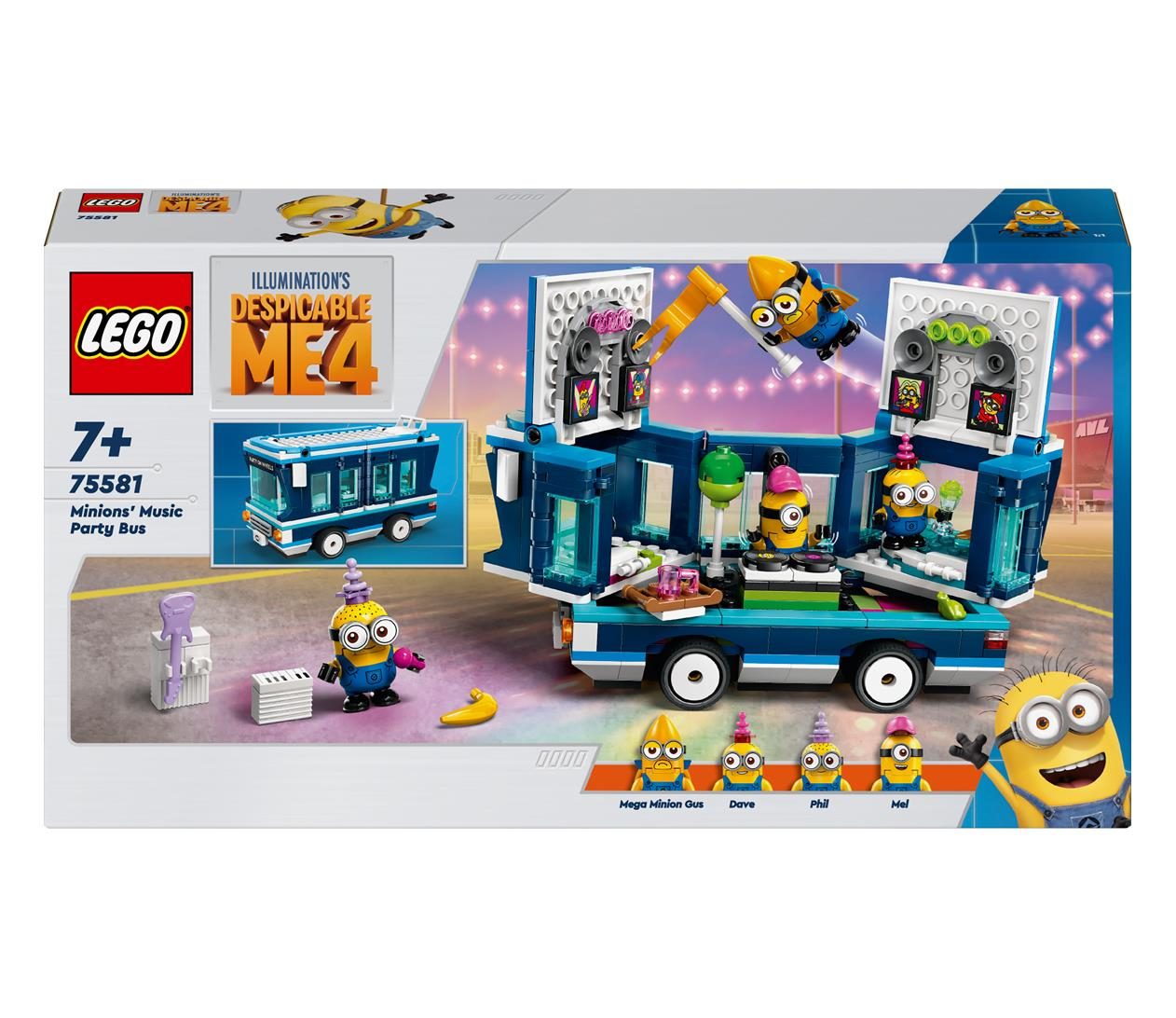 LEGO Despicable Me 4 75581 Imprezowy autobus minionków