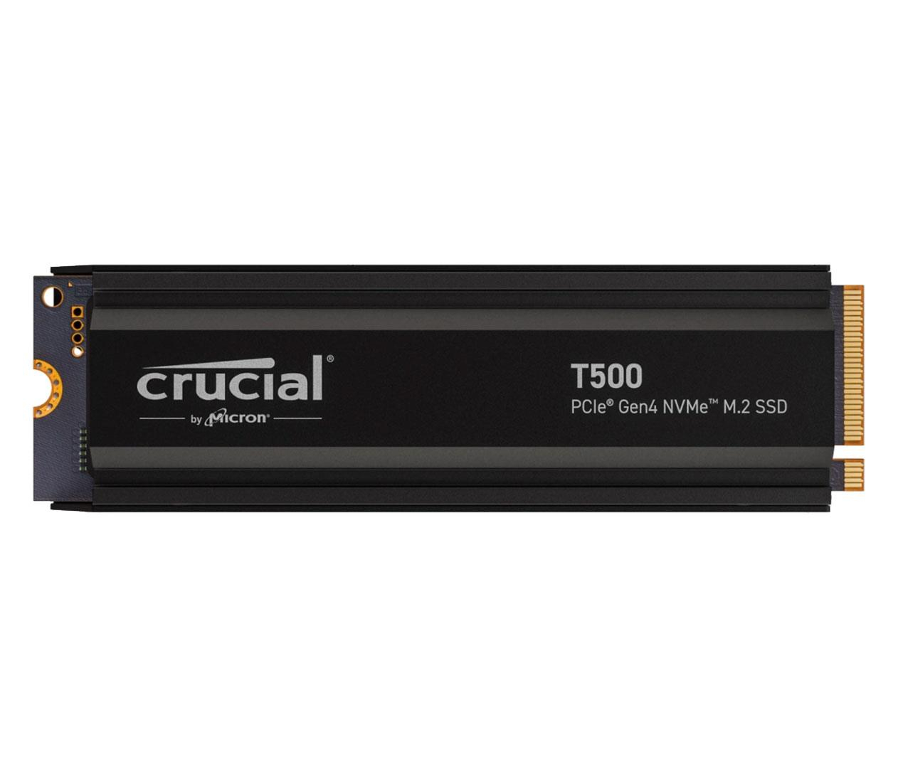 Crucial 4TB M.2 PCIe Gen4 NVMe T500 Heatsink
