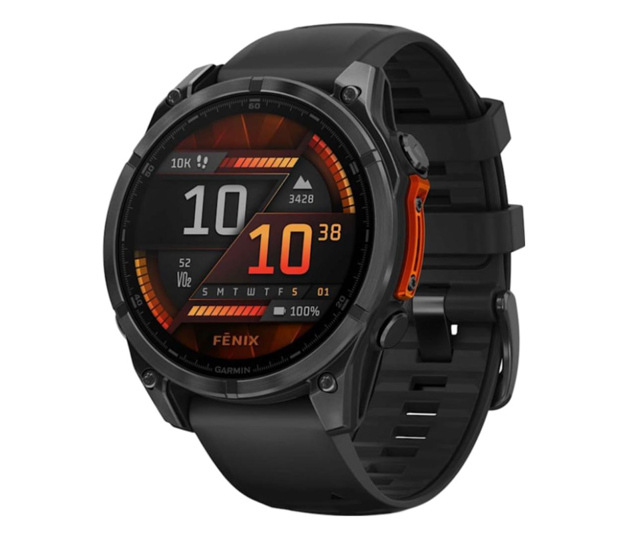 Garmin fenix 8 AMOLED 47mm szary z czarnym paskiem