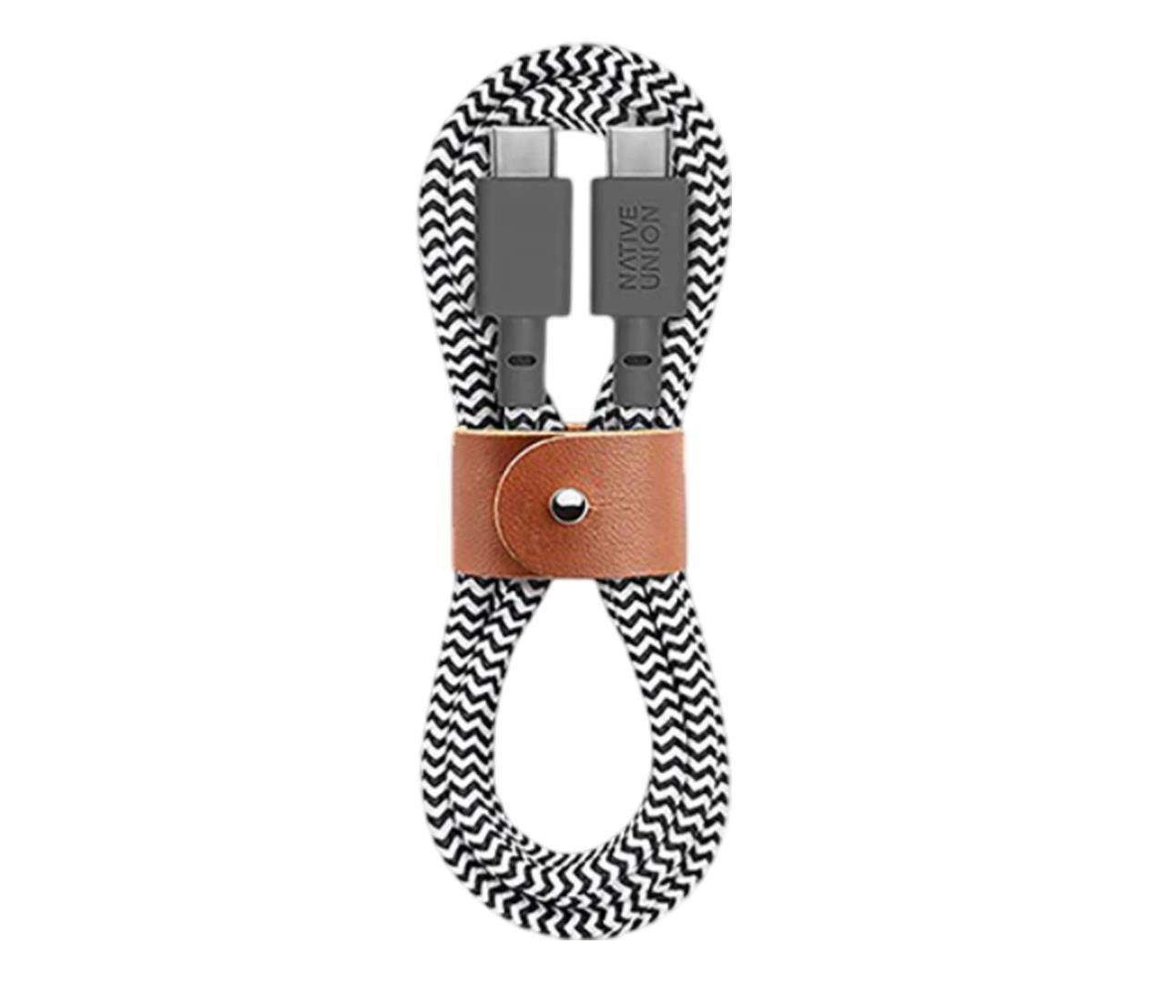 Native Union Belt Cable USB-C – Lightning 1,2m zebra