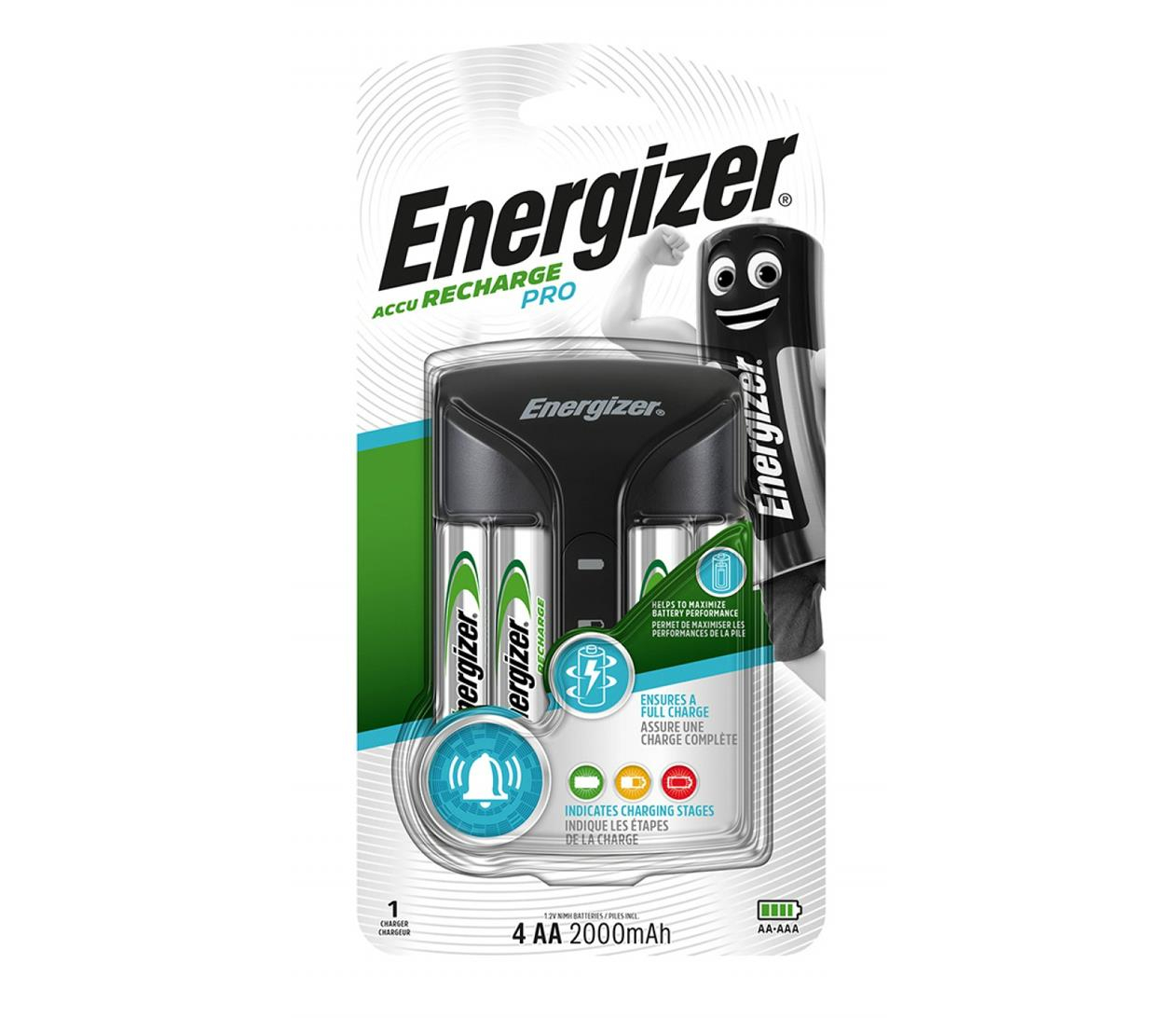 Energizer Accu RECHARGE PRO + 4szt AA 2000 mAh
