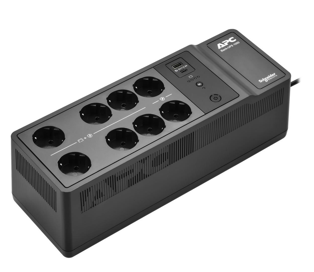 APC Back-UPS (1050VA/600W, 230V, 8xSchuko, USB-A, USB-C)