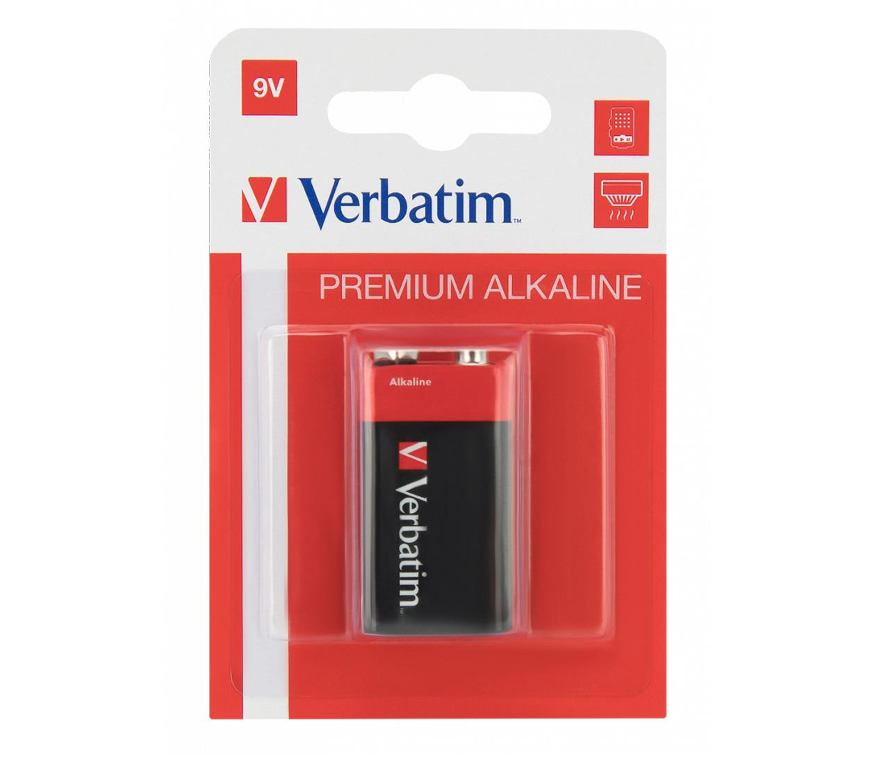 Verbatim Premium Alkaline 9V R9 6LR61