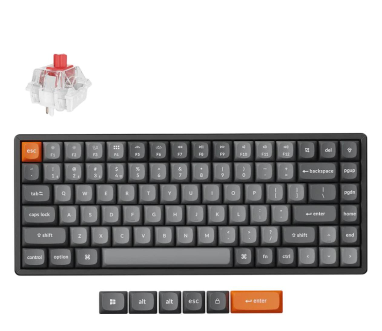 Keychron K2 Max J1 QMK Keychron Super Red RGB Alu HotSwap TKL