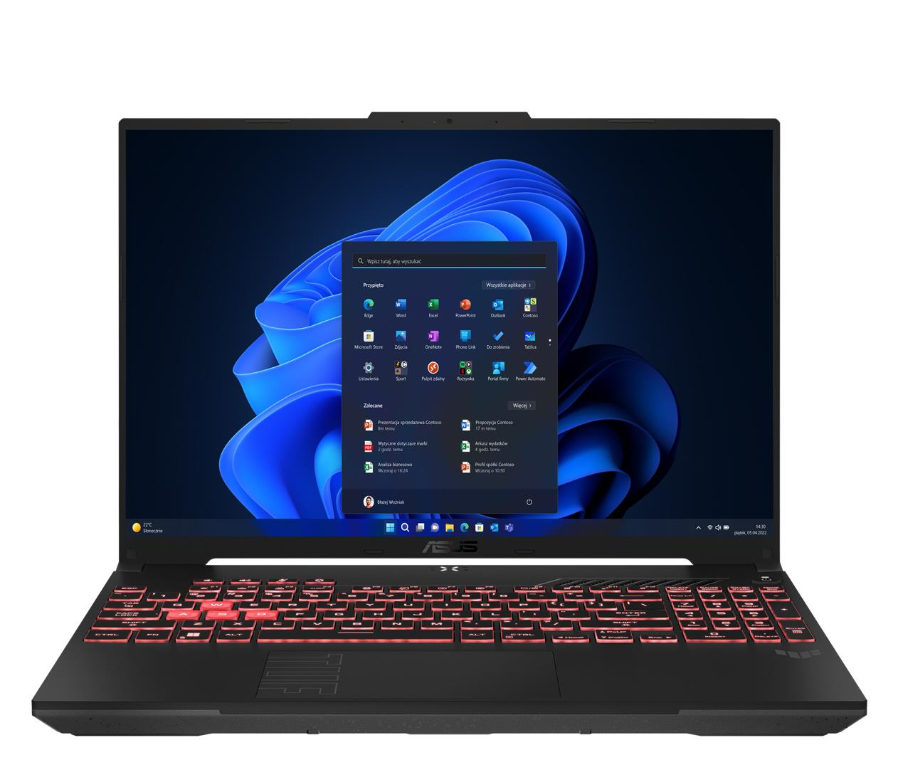 ASUS TUF Gaming A16 Ryzen 7-170/16GB/512/Win11 RTX4050 144Hz