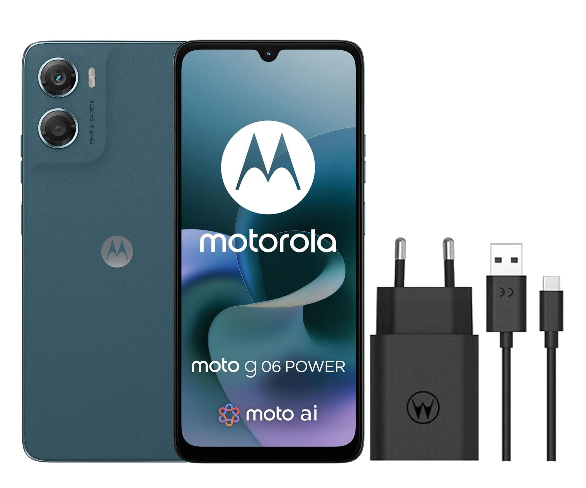 Motorola moto g06 power 4/64GB Tapestry + Ładowarka 33W