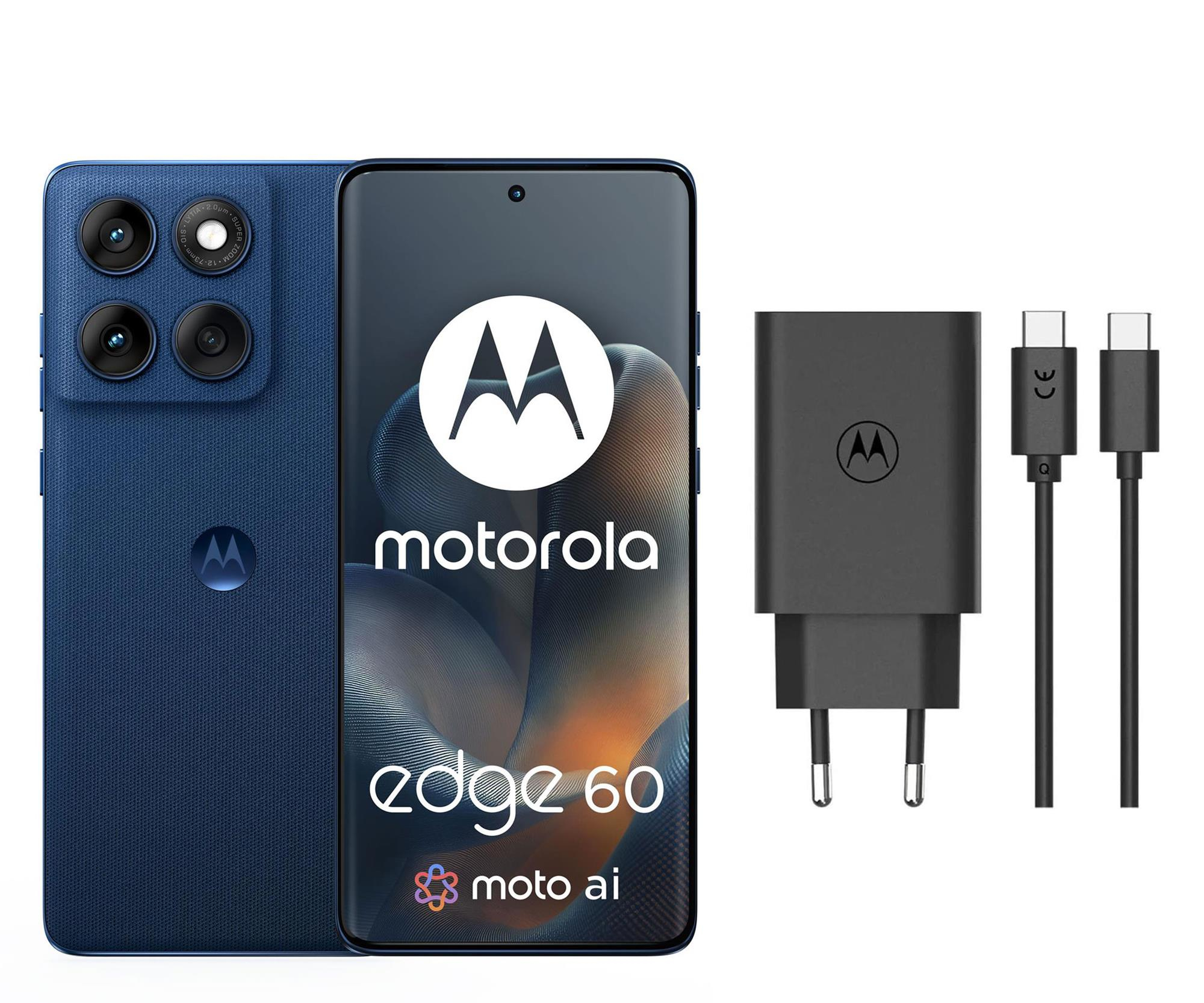 Motorola edge 60 5G 12/512GB Gibraltar Sea 120Hz + Ładowarka 68W