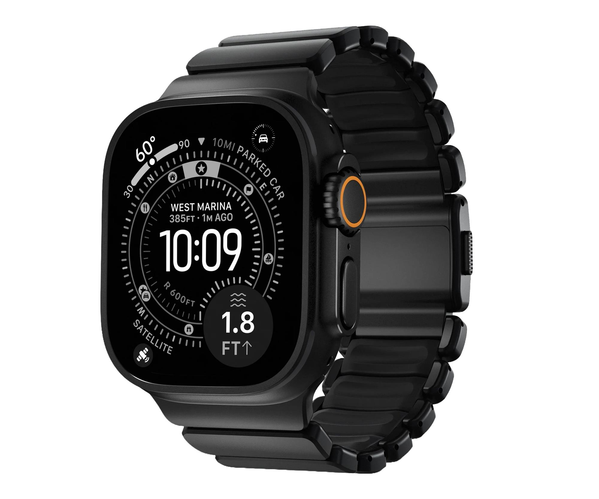 Nomad Stratos Band FKM Apple Watch 45/46/49mm black titanium