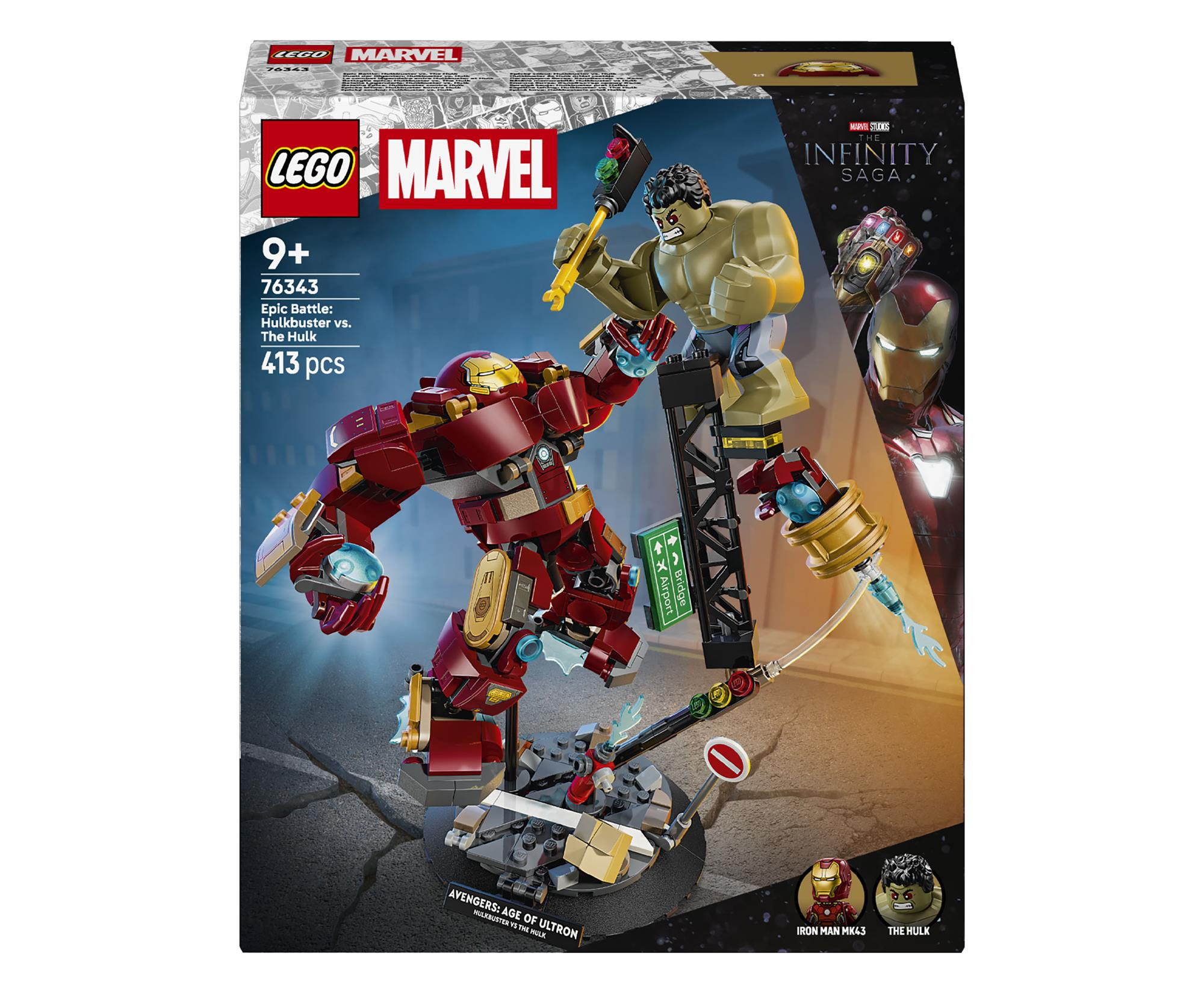 LEGO Marvel 76343 Epicka bitwa: Hulkbuster kontra Hulk