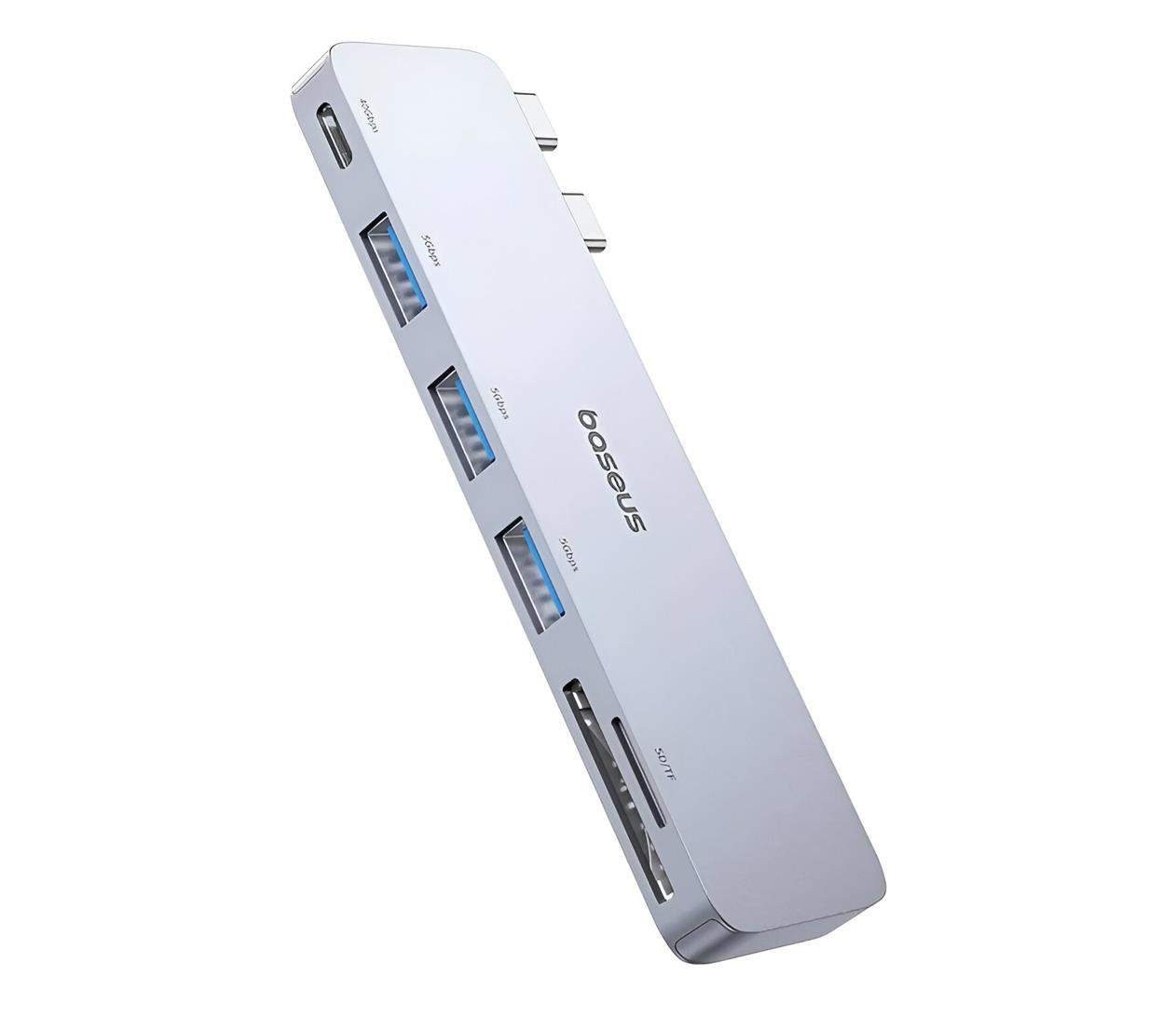 Baseus 6w1 UltraJoy 2xUSB-C - USB-C, 3xUSB, SD/TF