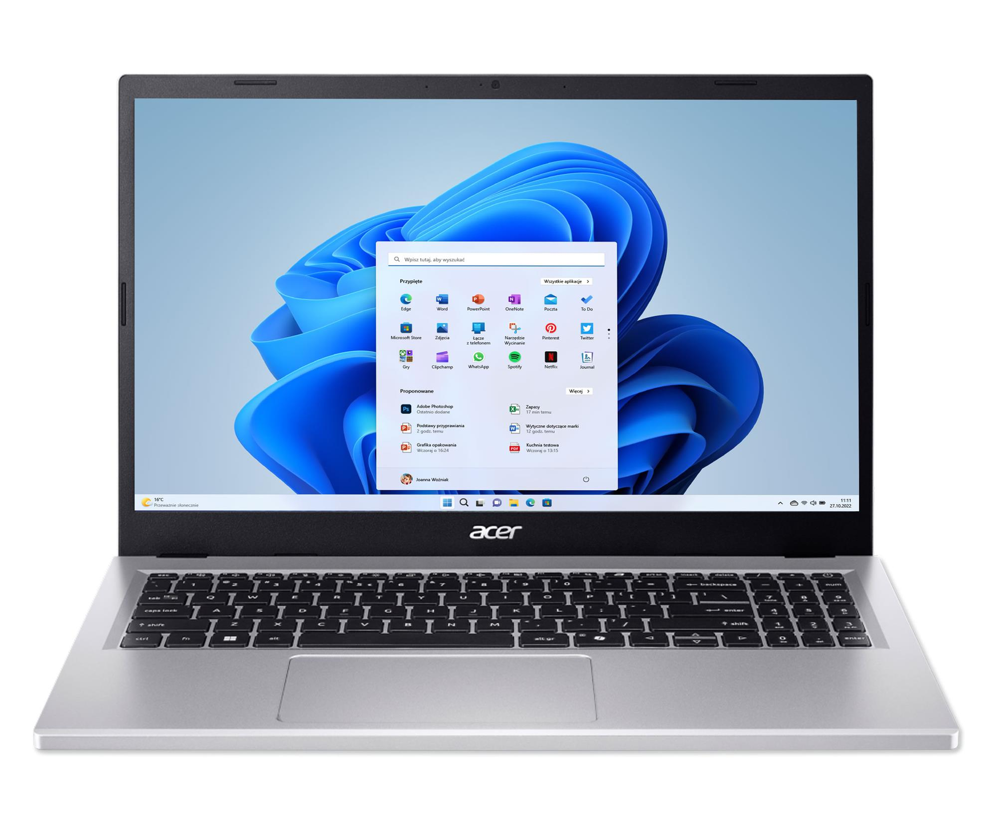 Acer Extensa 15 i5-1334U/16GB/512/Win11 Srebrny
