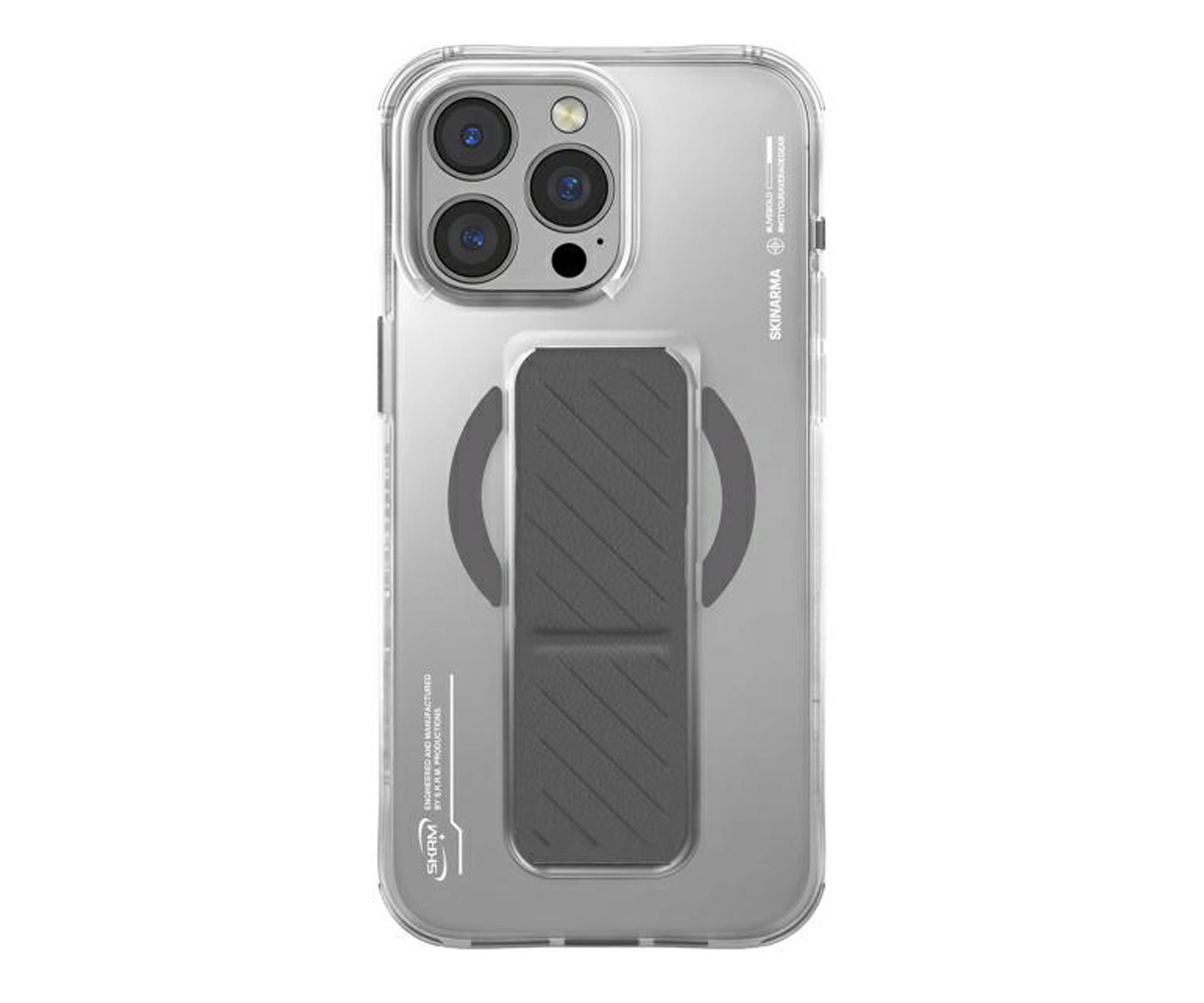 Skinarma Axon do iPhone 16 Pro 6.3" Magnetic Grip titanium
