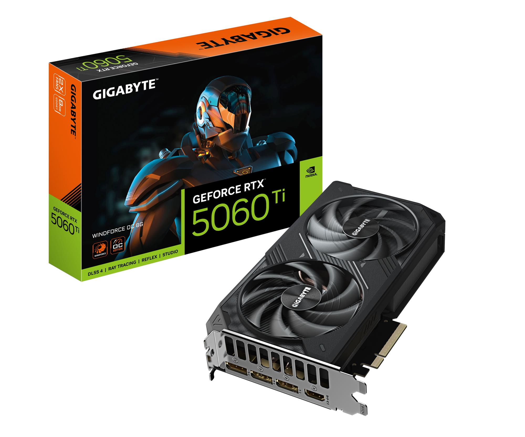 Gigabyte GeForce RTX 5060 Ti Windforce OC 8GB GDDR7 DLSS4