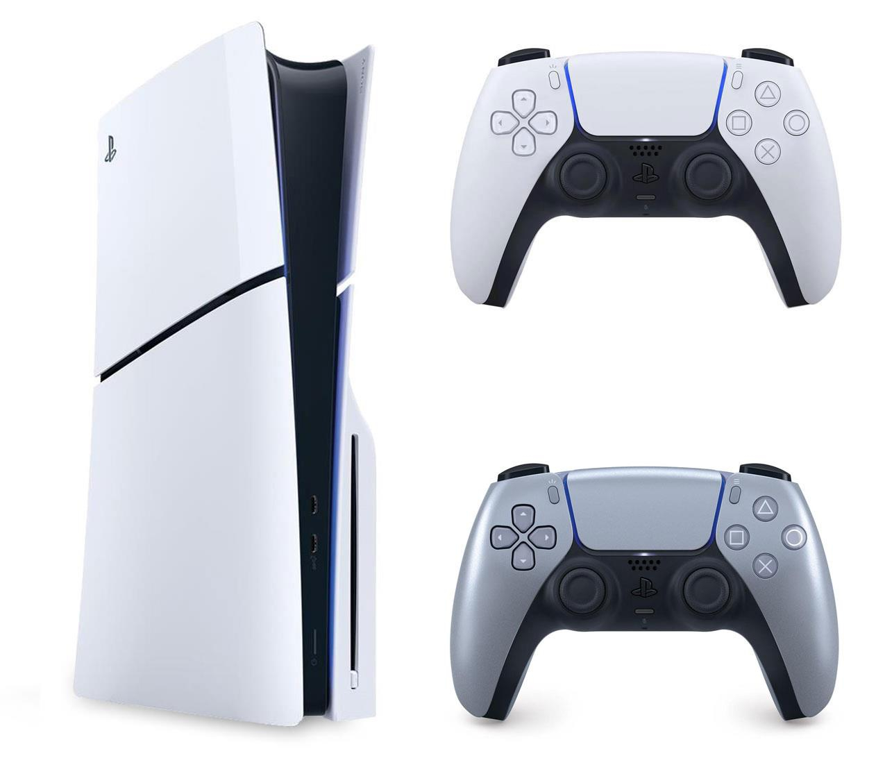 Sony PlayStation 5 Slim + DualSense Sterling Silver