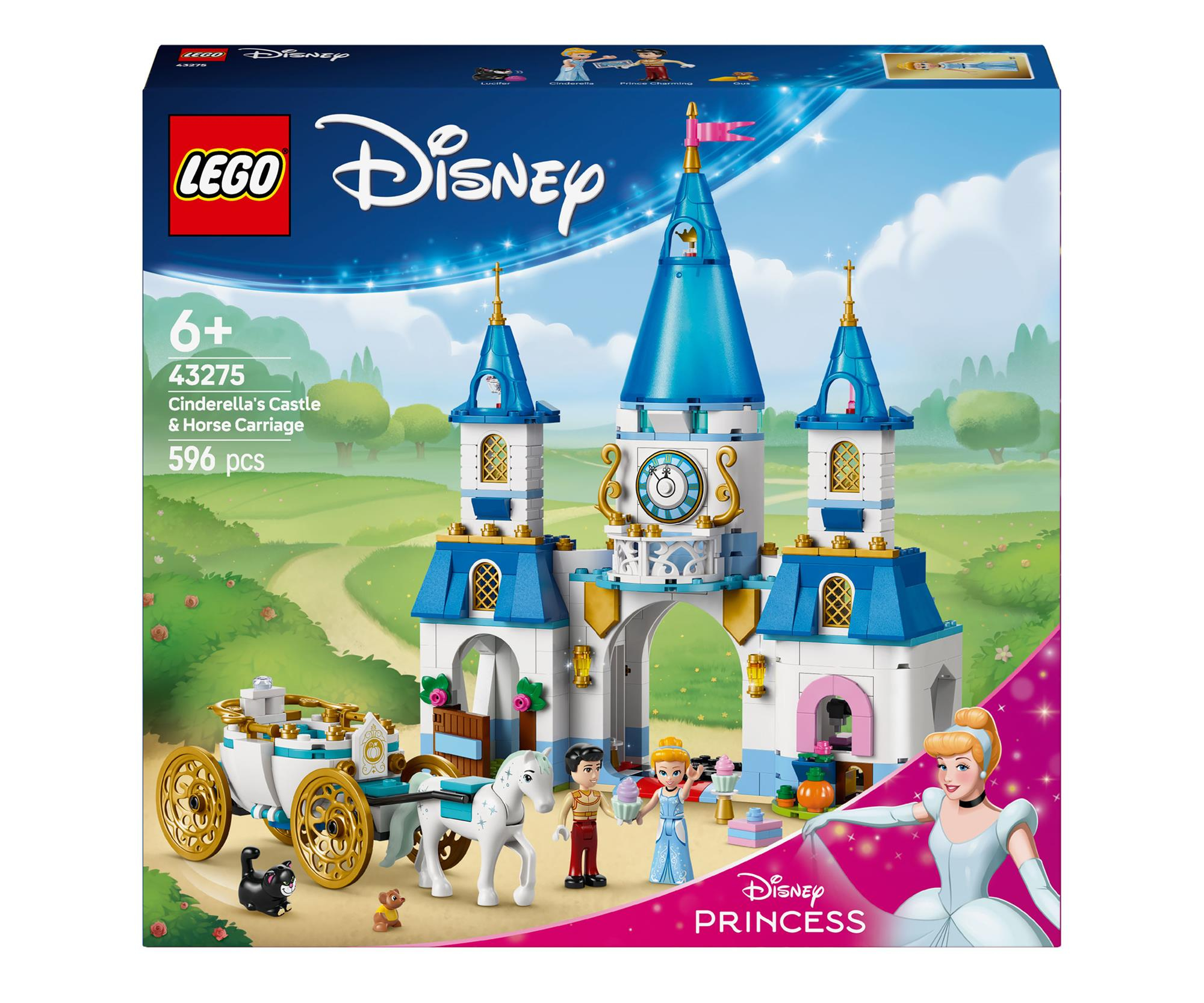 LEGO Disney Princess 43275 Zamek Kopciuszka i kareta