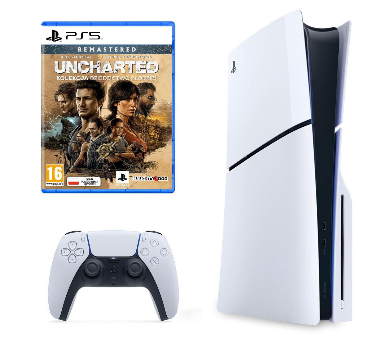 Sony PlayStation 5 Slim + Uncharted: Kolekcja Dziedzictwo Złodzie