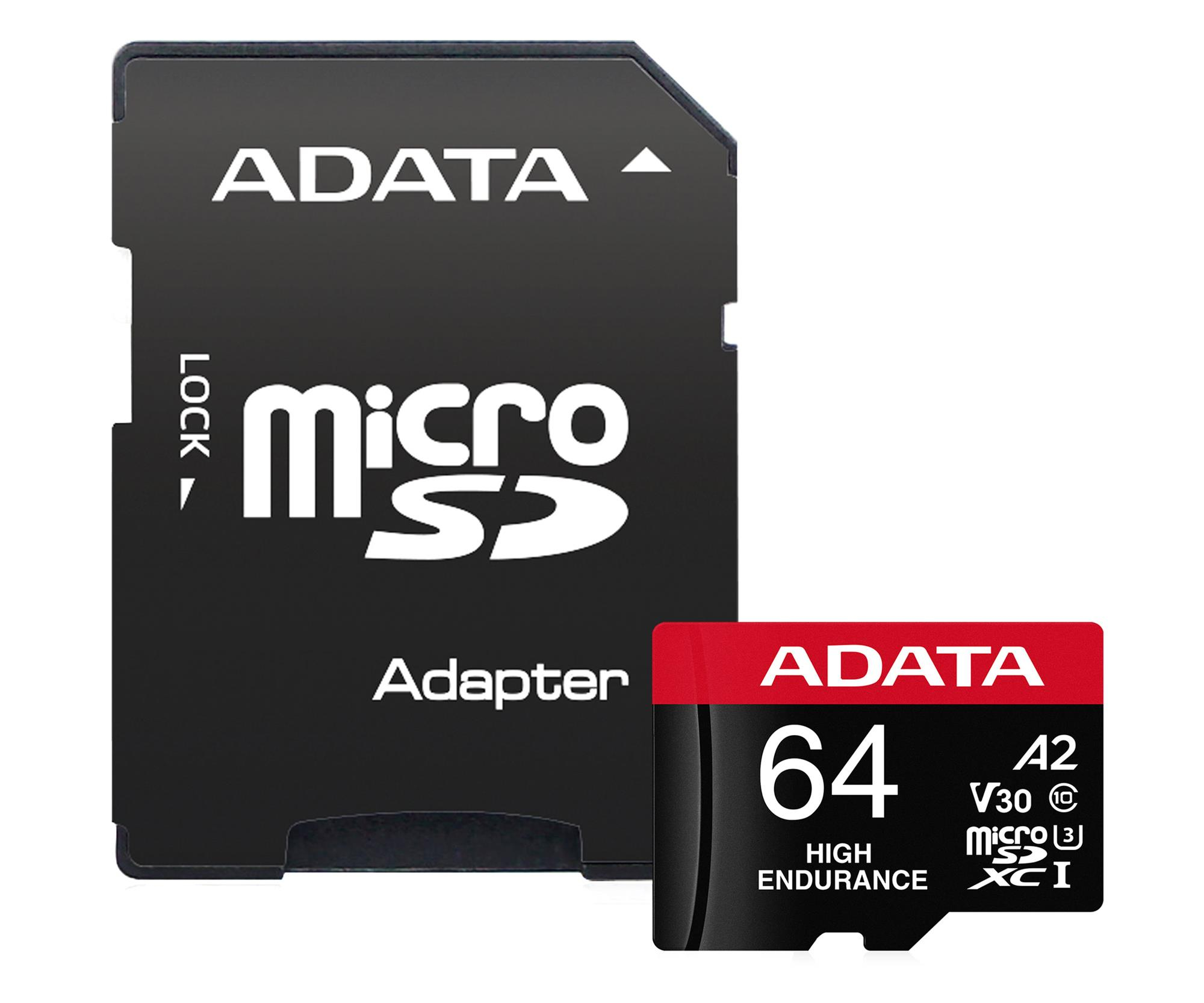 ADATA 64GB microSDXC HIGH Endurance UHS-I U3 V30S