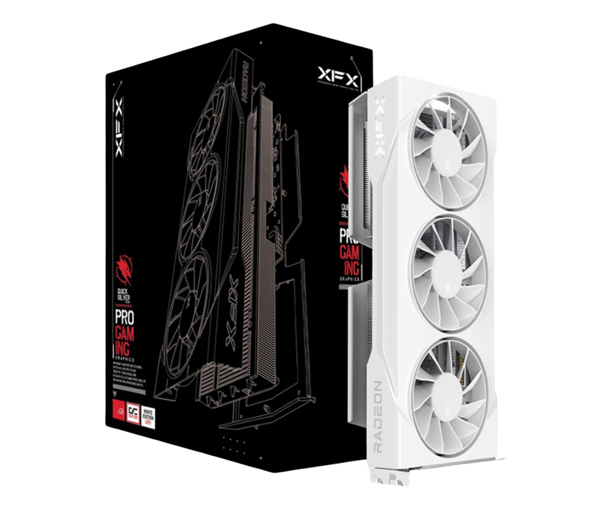 XFX Radeon RX 9060 XT Swift Gaming 3-Fan White OC 16GB GDDR6