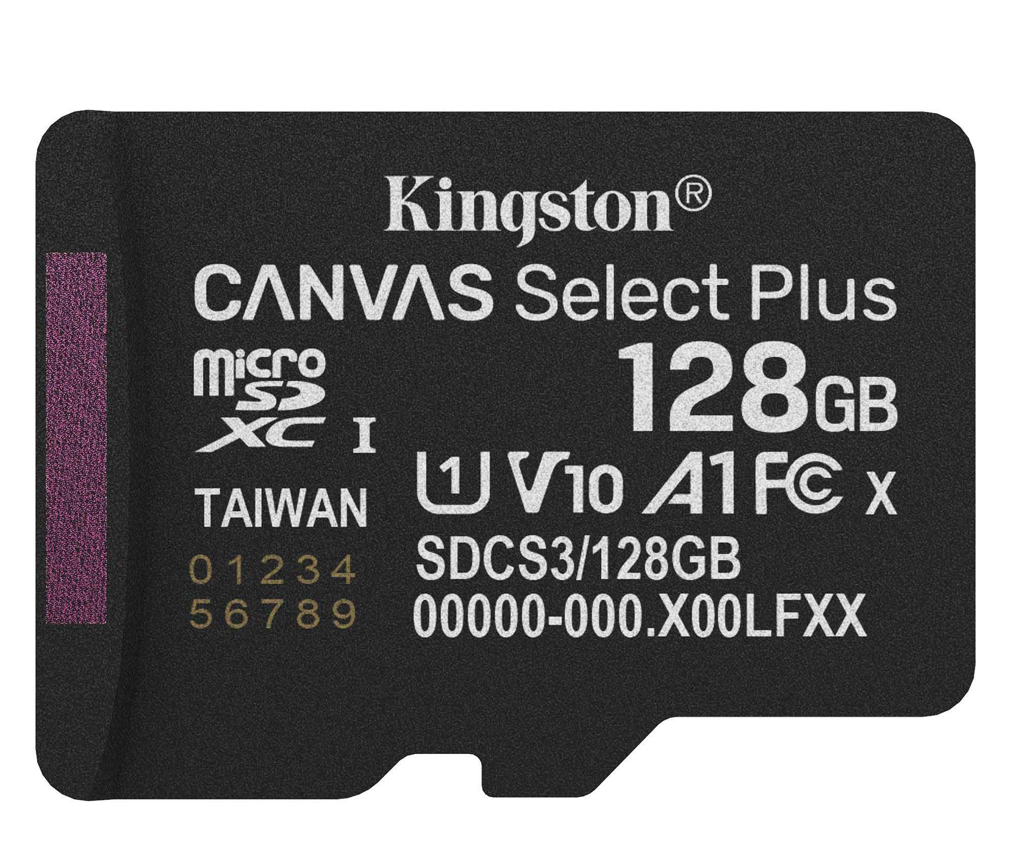 Kingston 128GB microSDXC Canvas Select Plus Gen3