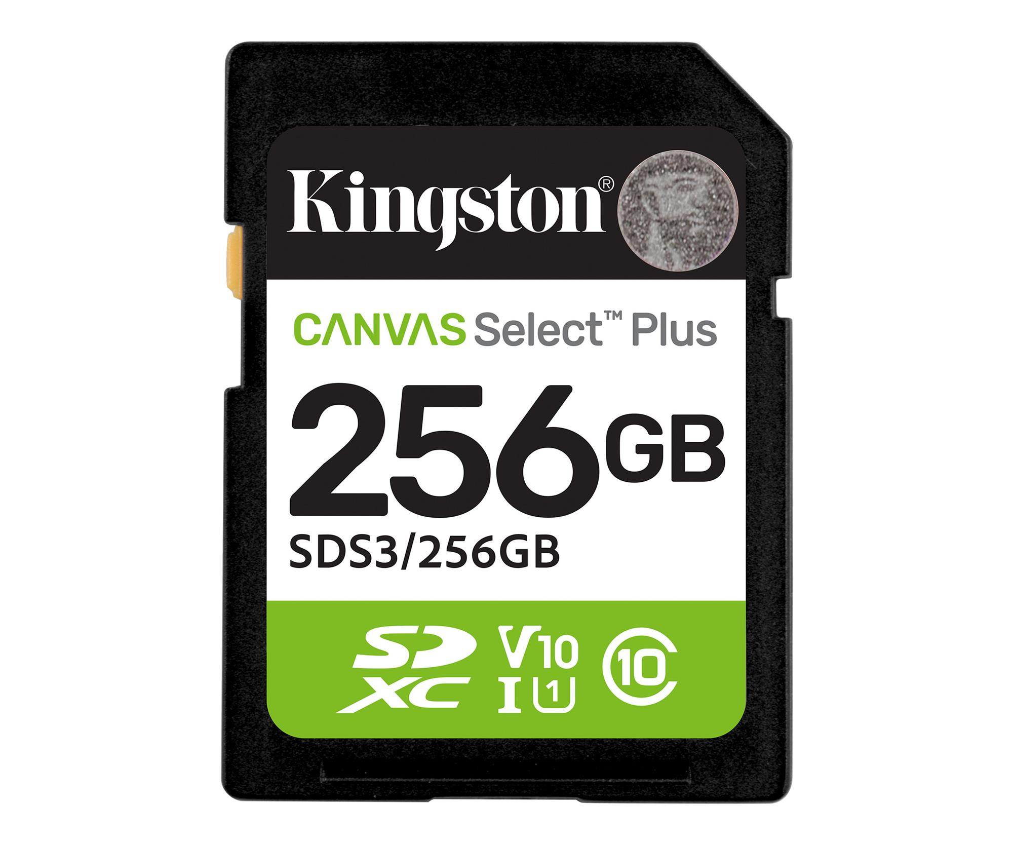 Kingston 256GB SDXC Canvas Select Plus Gen3