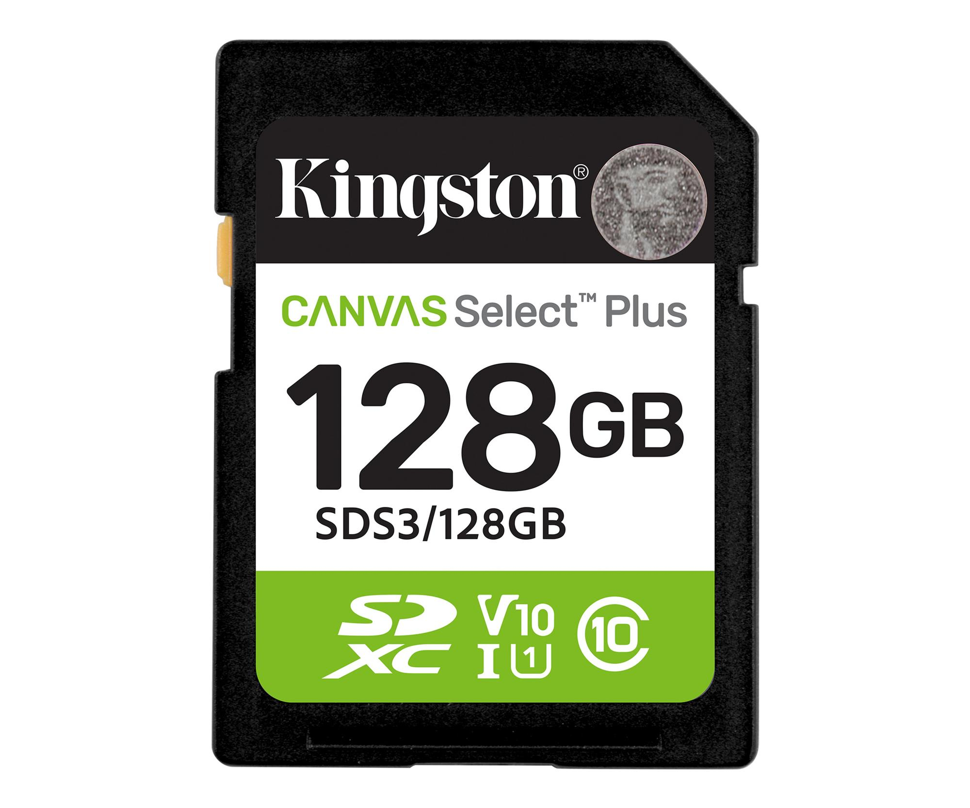 Kingston 128GB SDXC Canvas Select Plus Gen3