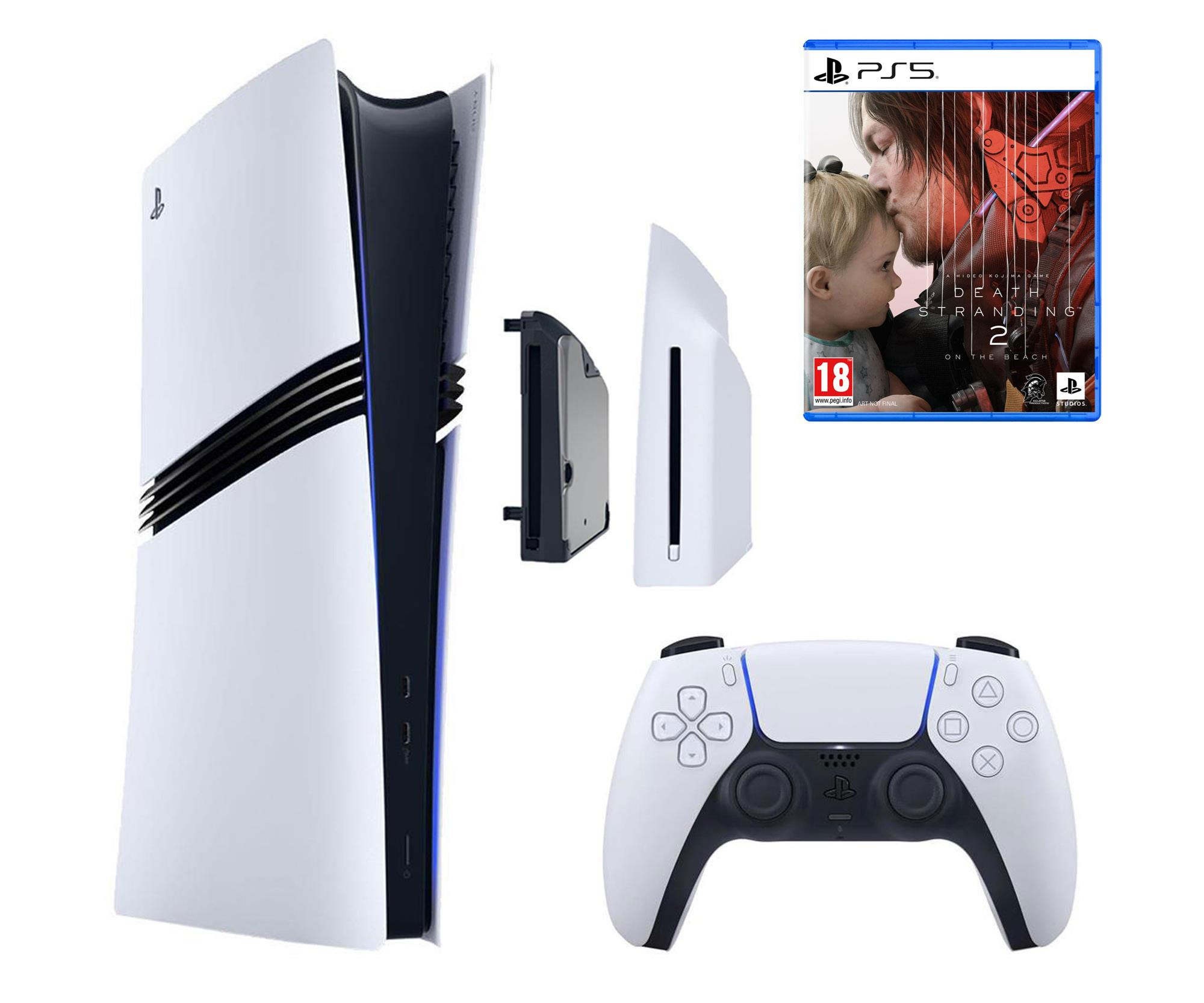 Sony PlayStation 5 Pro + Disc Drive + Death Stranding 2