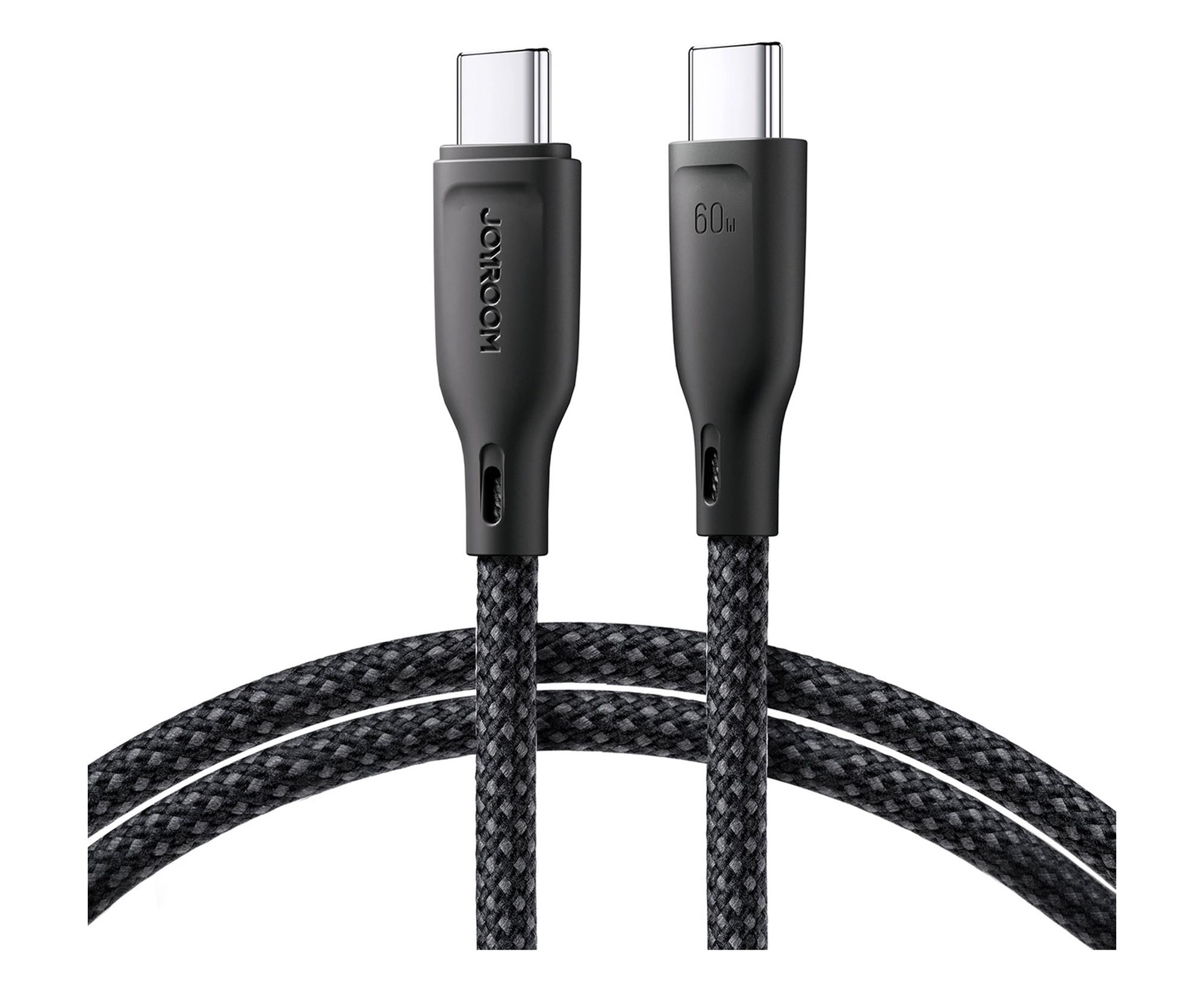 JoyRoom Multi-Color Series kabel USB-C / USB-C PD 60W 1m czarny