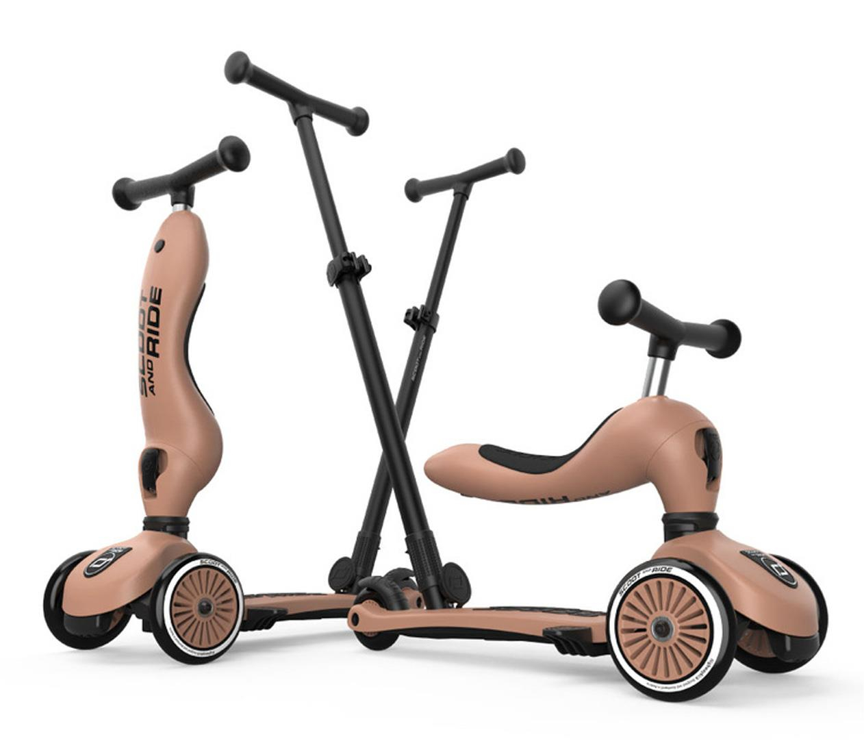 Scoot & Ride Highwaykick 1 Push and Go 2w1 Jeździk i hulajnoga Mocha