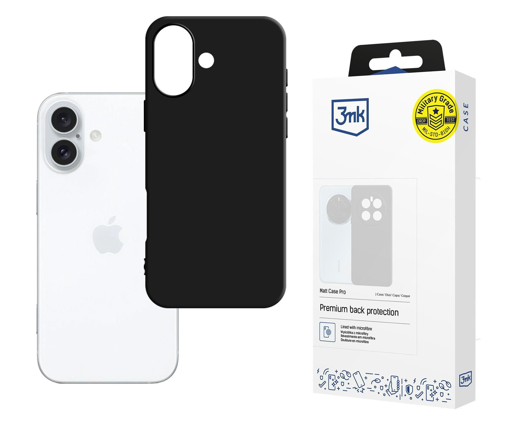 3mk Matt Case Pro do iPhone 16