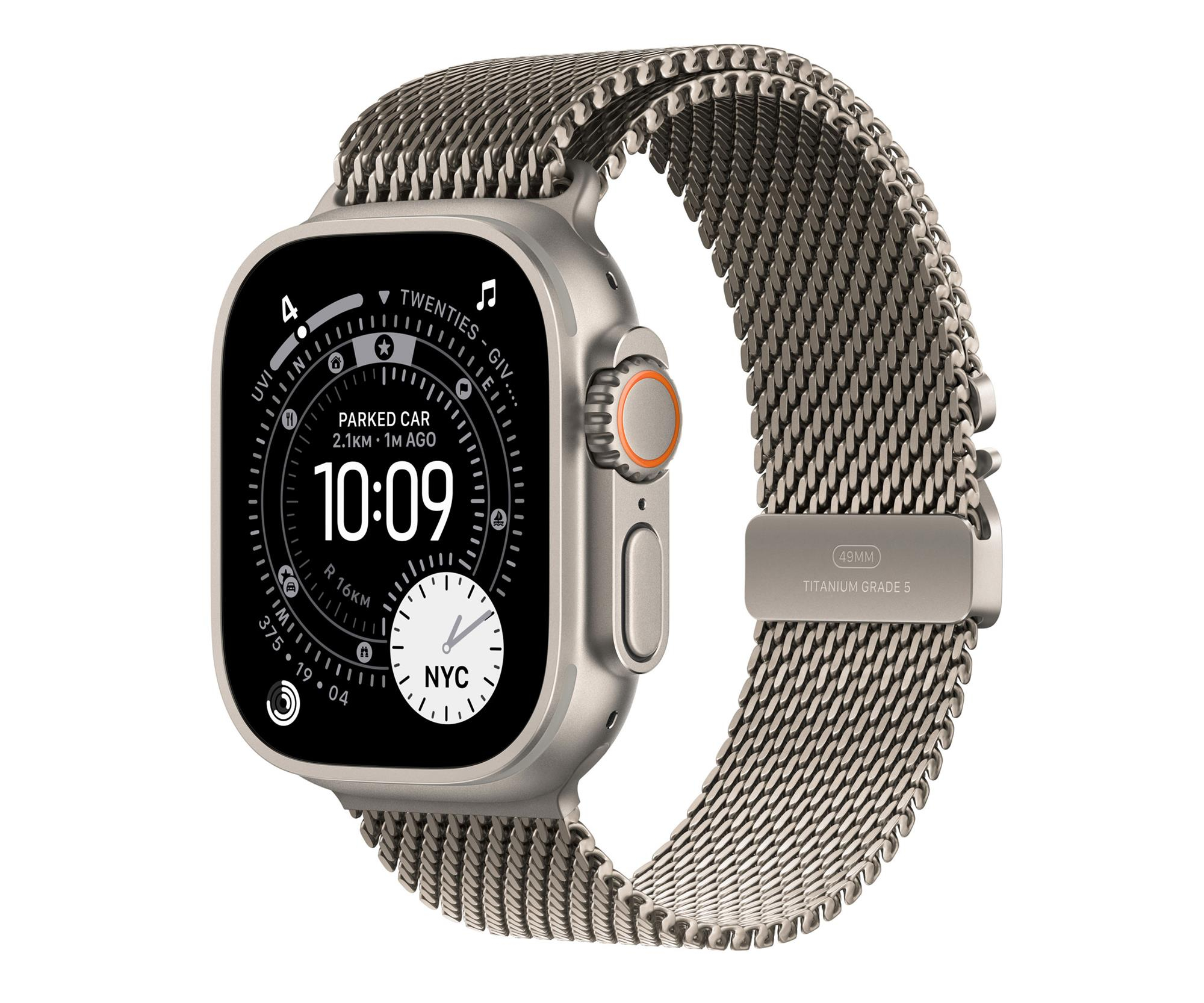 Apple Watch Ultra 3 Naturalny Tytan/Tytanowa bransoleta S 5G