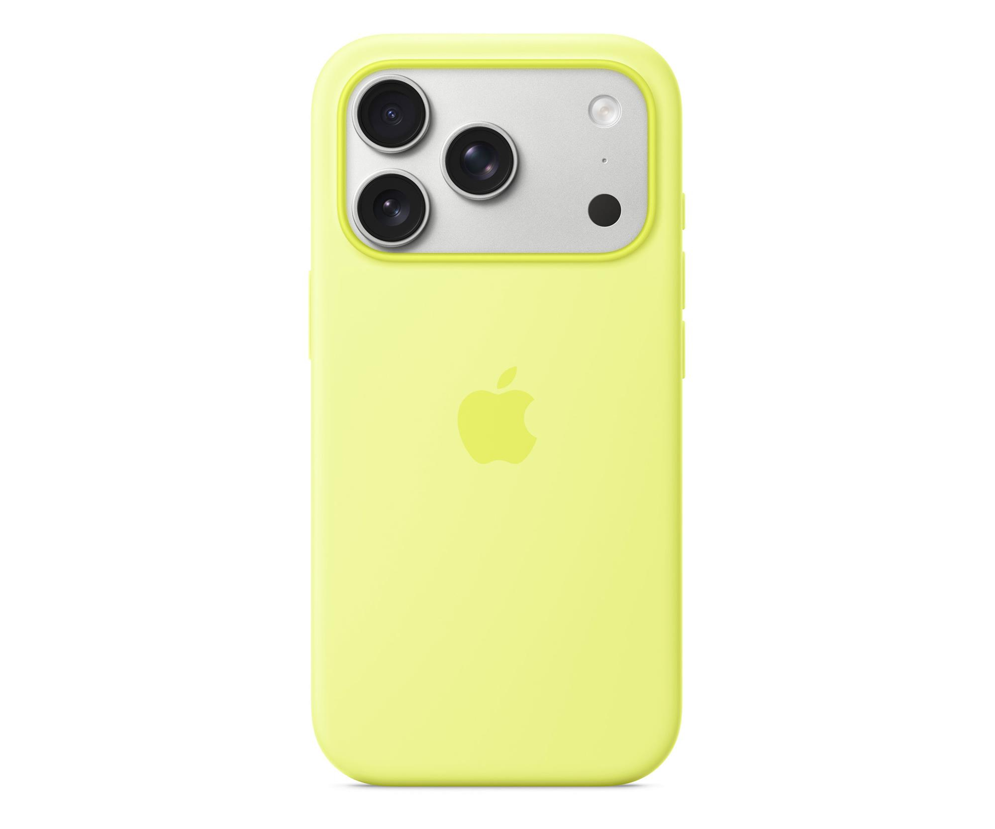 Apple Silikonowe etui z MagSafe do iPhone 17 Pro neonowy żółty