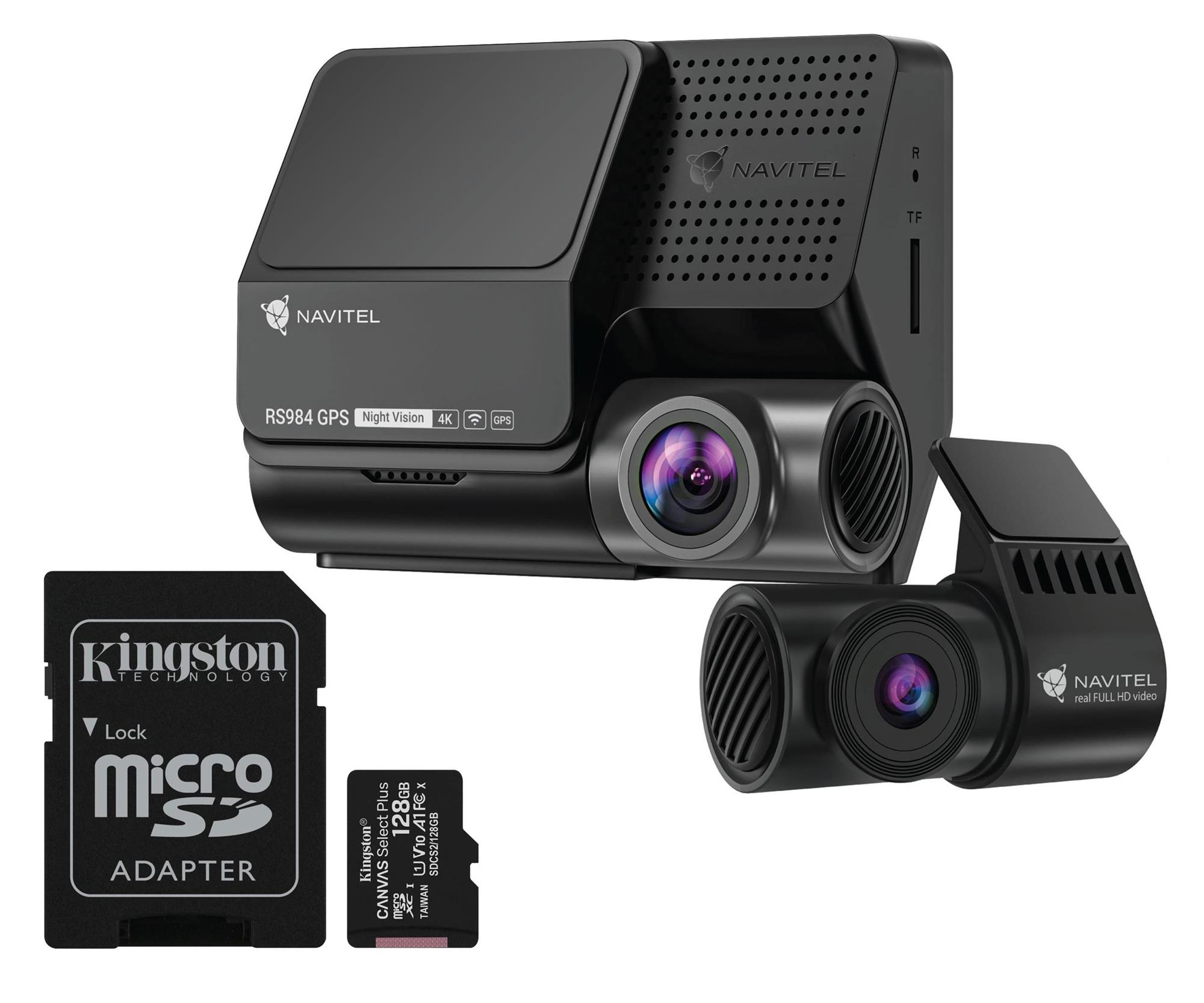 Navitel RS984 Dual 4K/GPS/3"/160/WiFi + karta 128GB