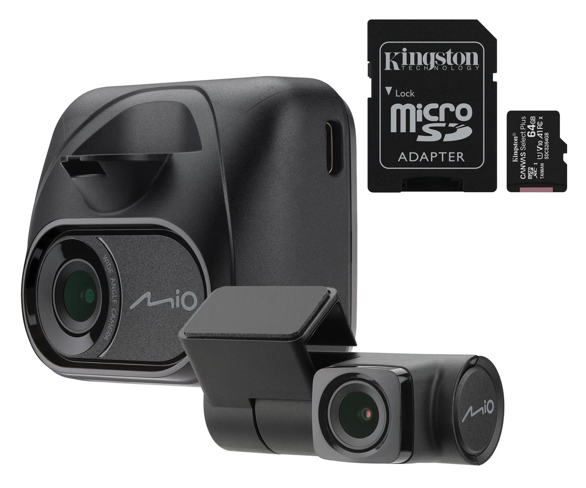Mio MiVue C595WD Dual HDR Full HD/140/WiFi/GPS + karta 64GB