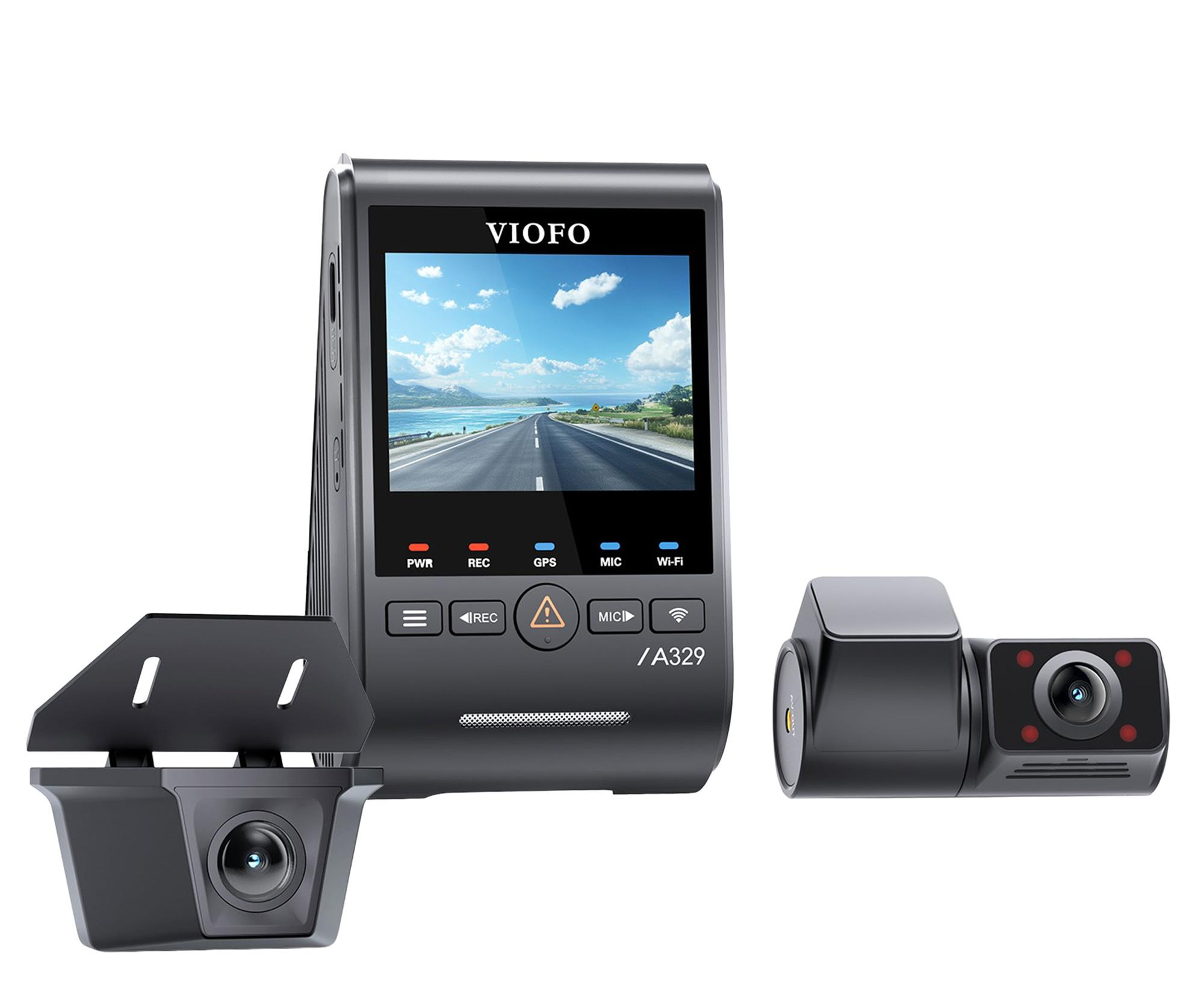 Viofo Rejestrator trasy A329SW 3CH GPS