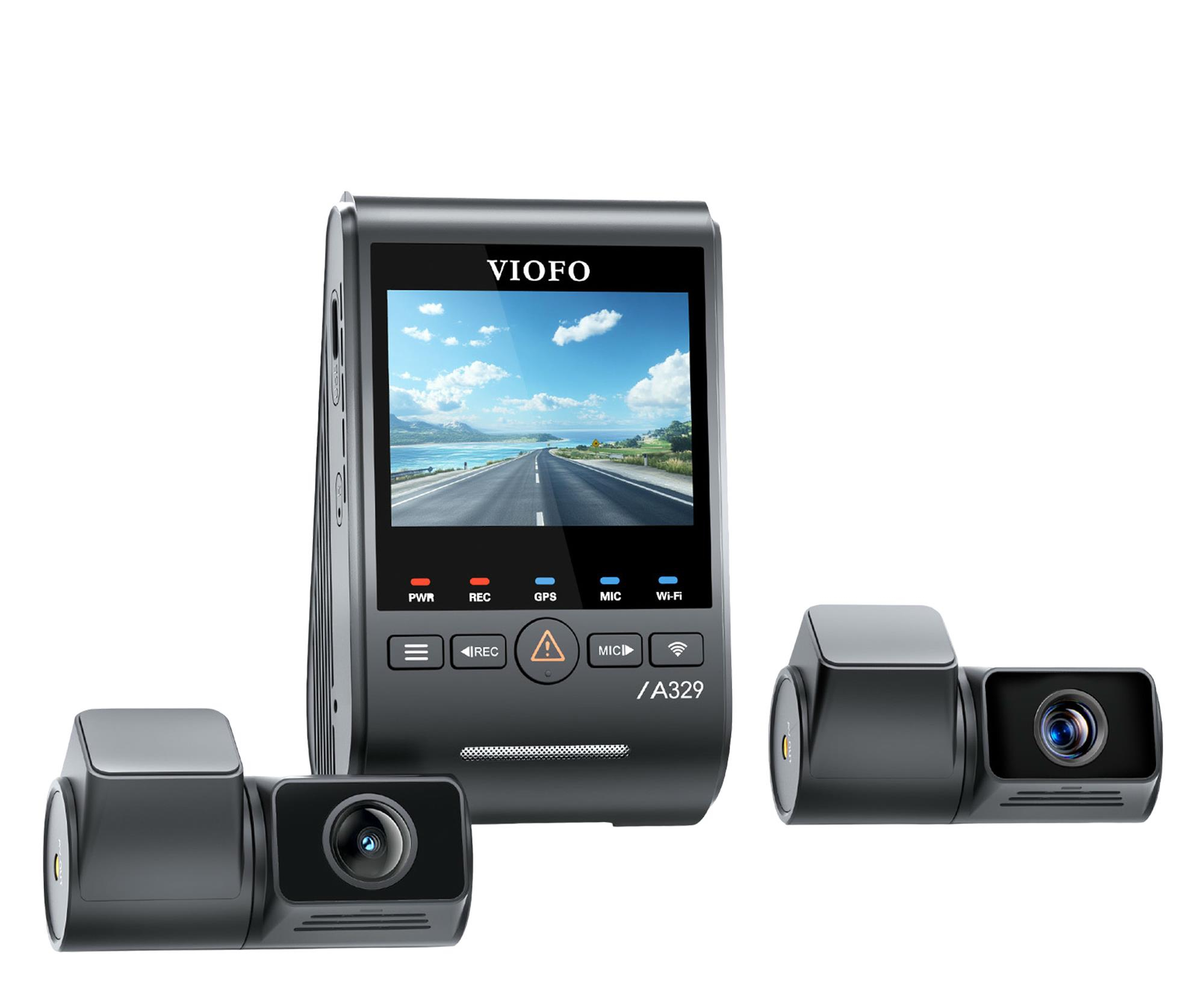 Viofo Rejestrator trasy A329T 3CH GPS