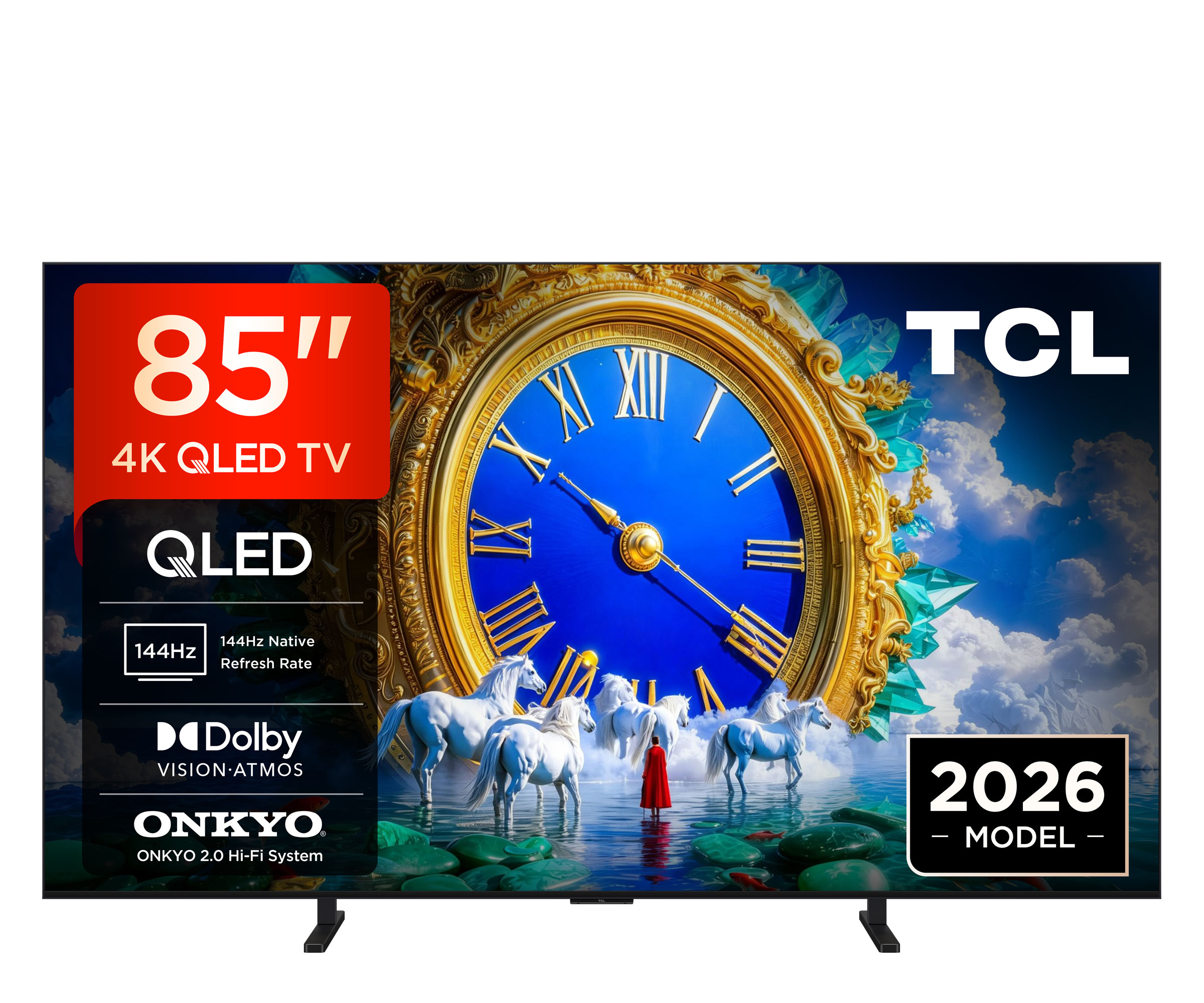 TCL 85A400 85" QLED 4K 144Hz Google TV Dolby Vision Dolby Atmos