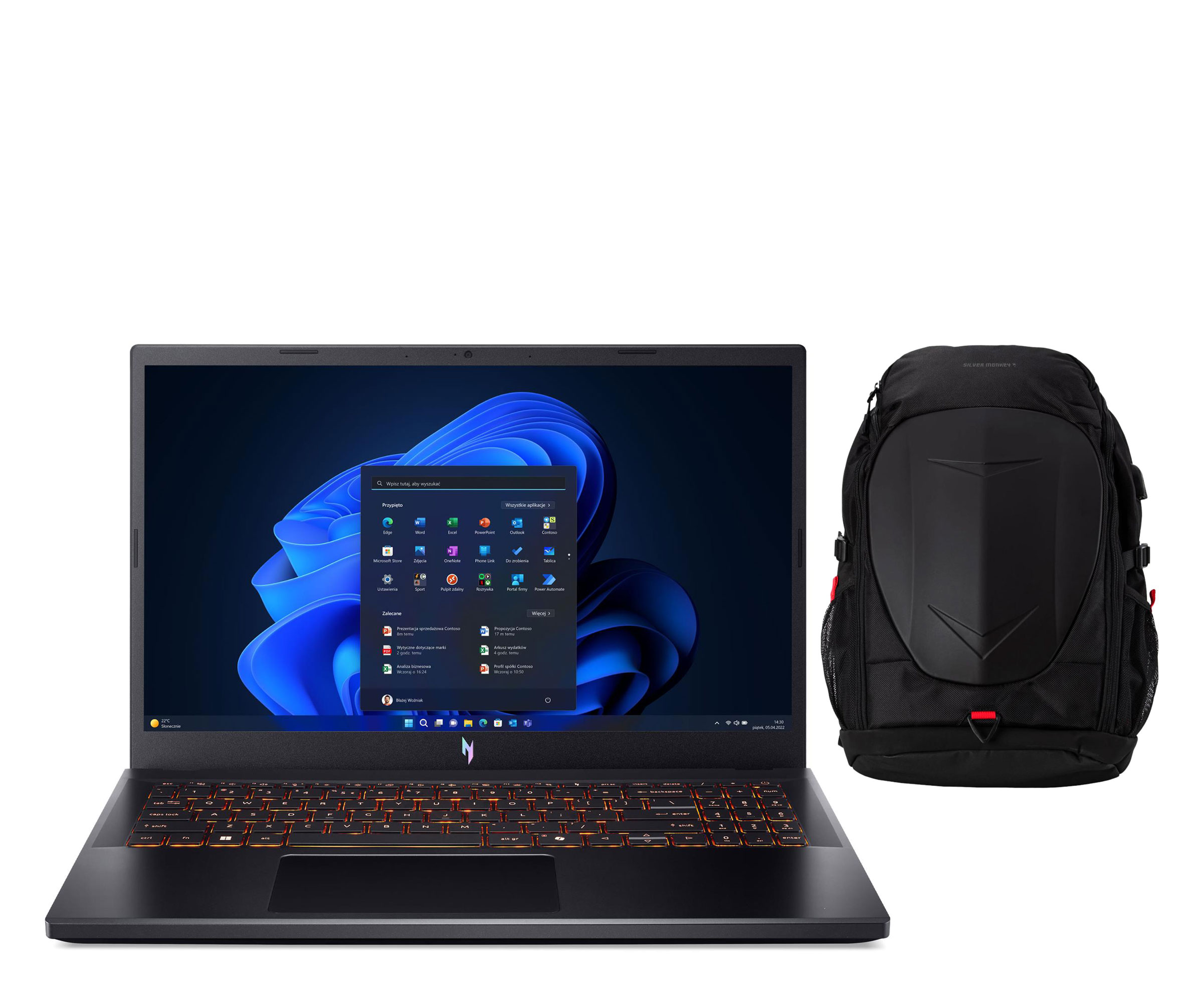 Acer Nitro V15 Ryzen 7-7445HS/16GB/512/Win11 RTX4050 165Hz Zestaw