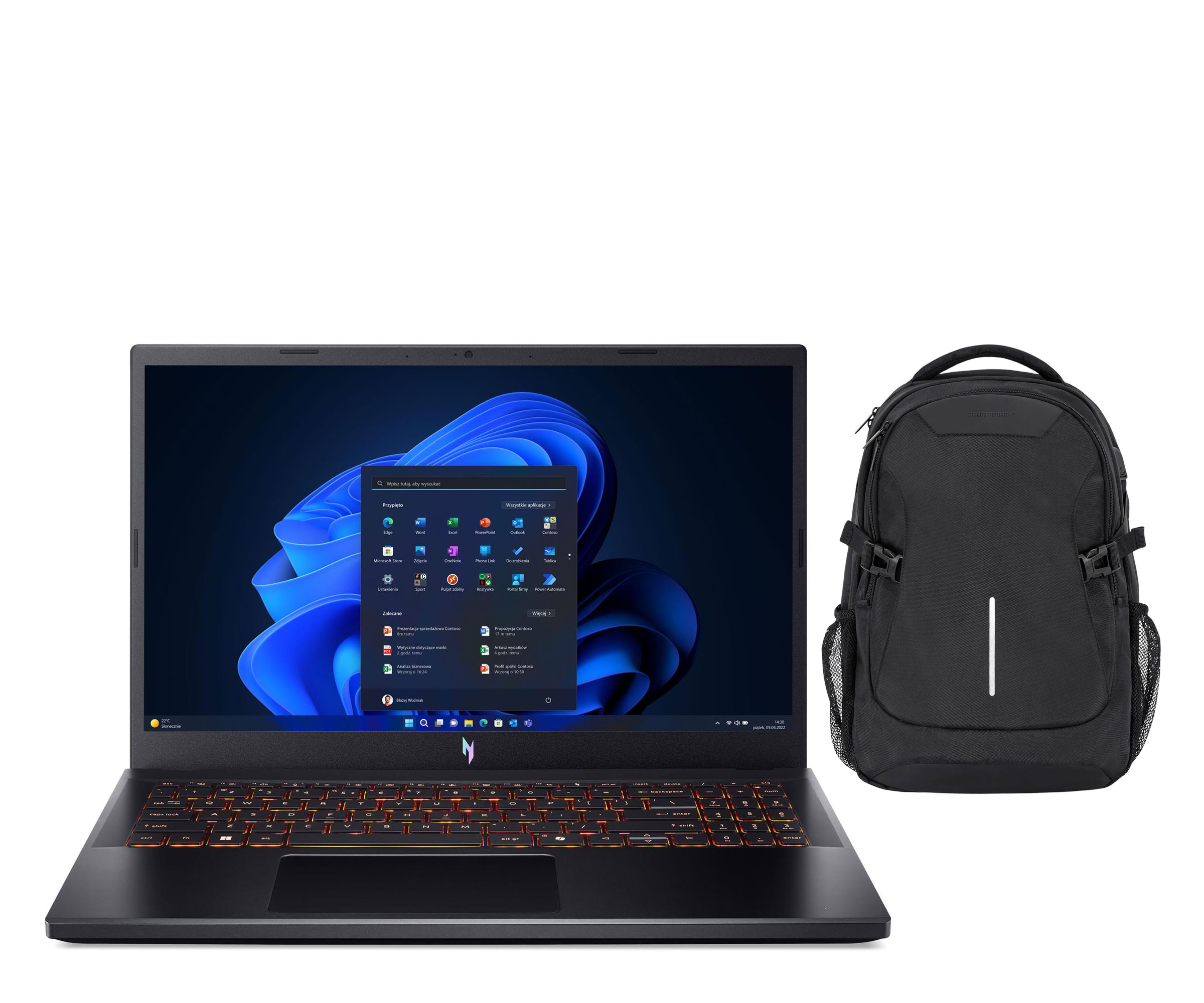 Acer Nitro V15 Ryzen 7-7445HS/16GB/512/Win11 RTX4050 165Hz Zestaw