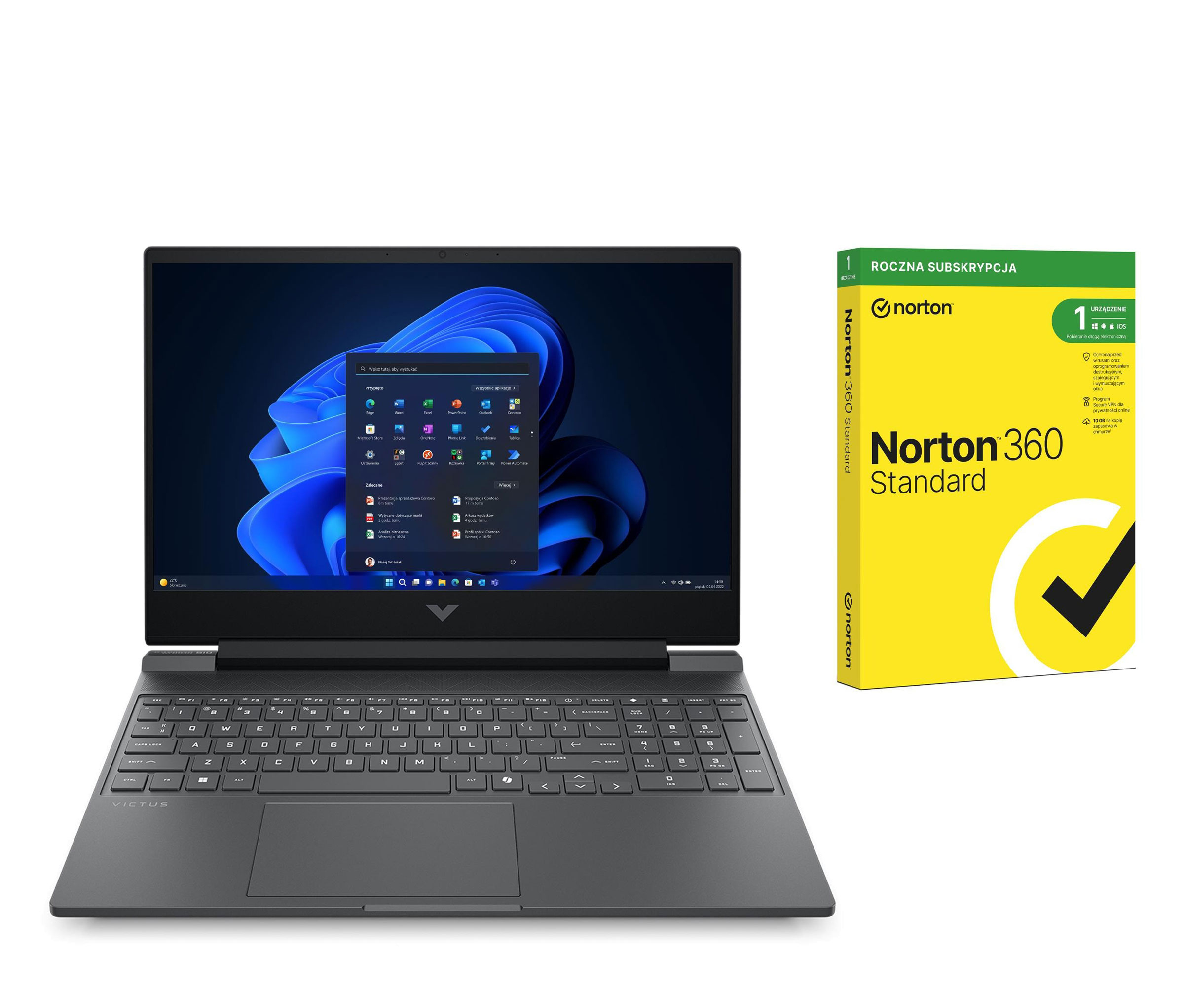HP VICTUS 15 i5-13420H/16GB/512/Win11 RTX4050 144Hz Zestaw