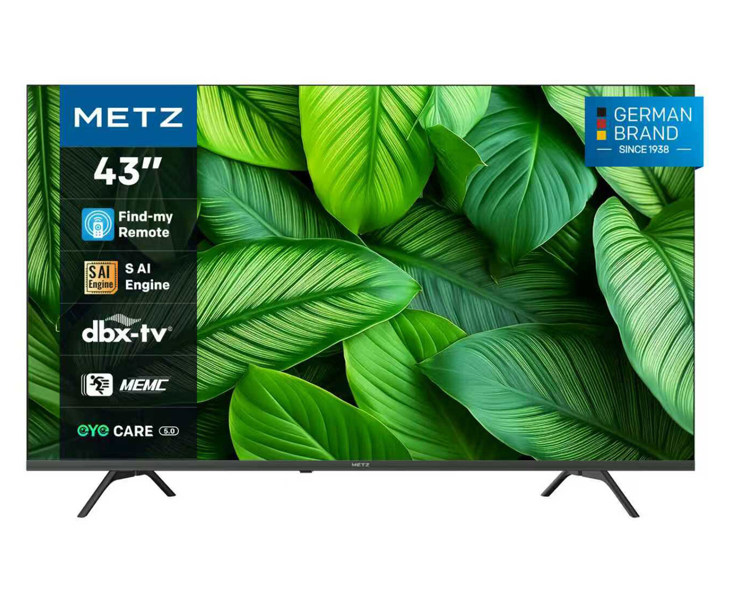 Metz 43MUF7000Z 43" Ultra LED Google TV Low Blue Light, Flicker