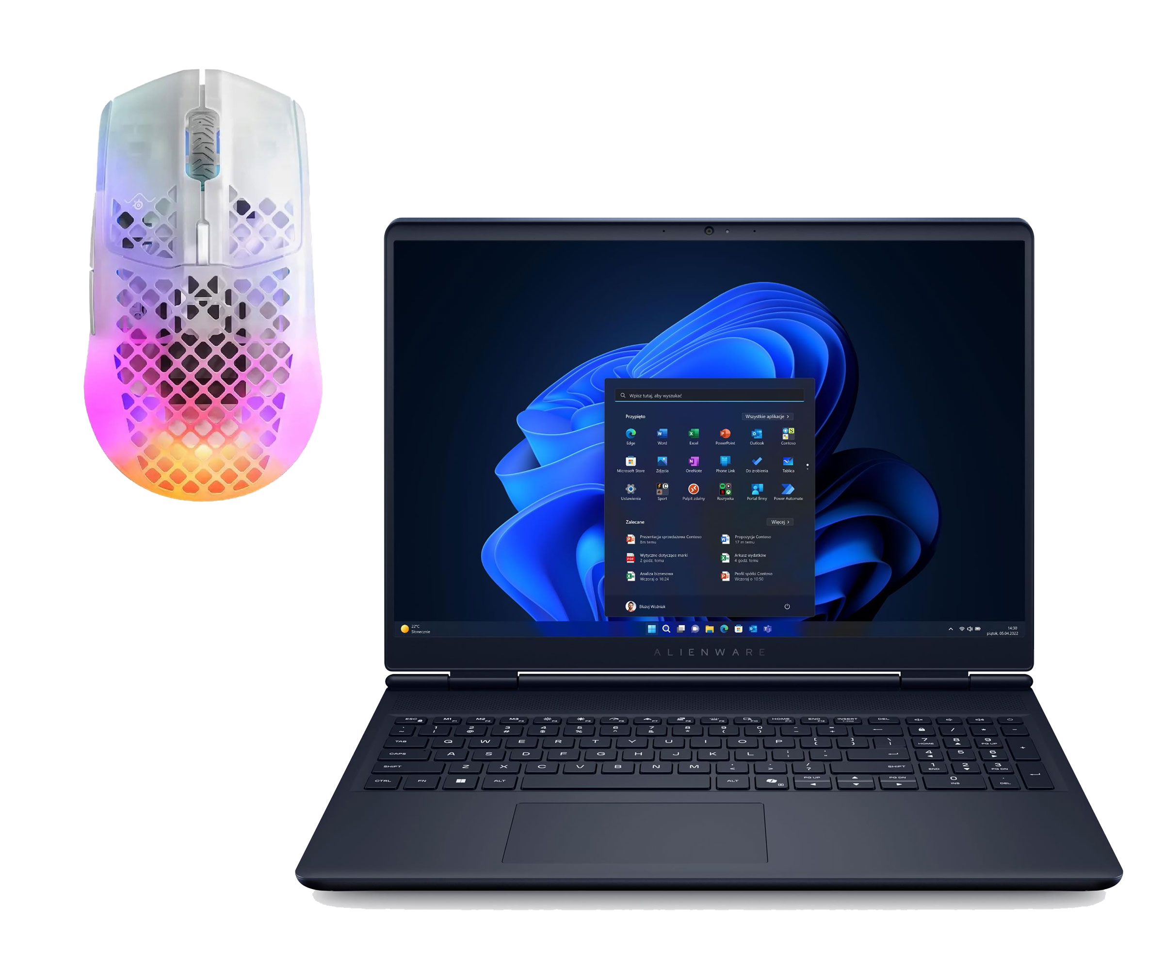 Dell Alienware 16 Core 7-240H/32GB/1TB+512/W11 RTX5060 Zestaw