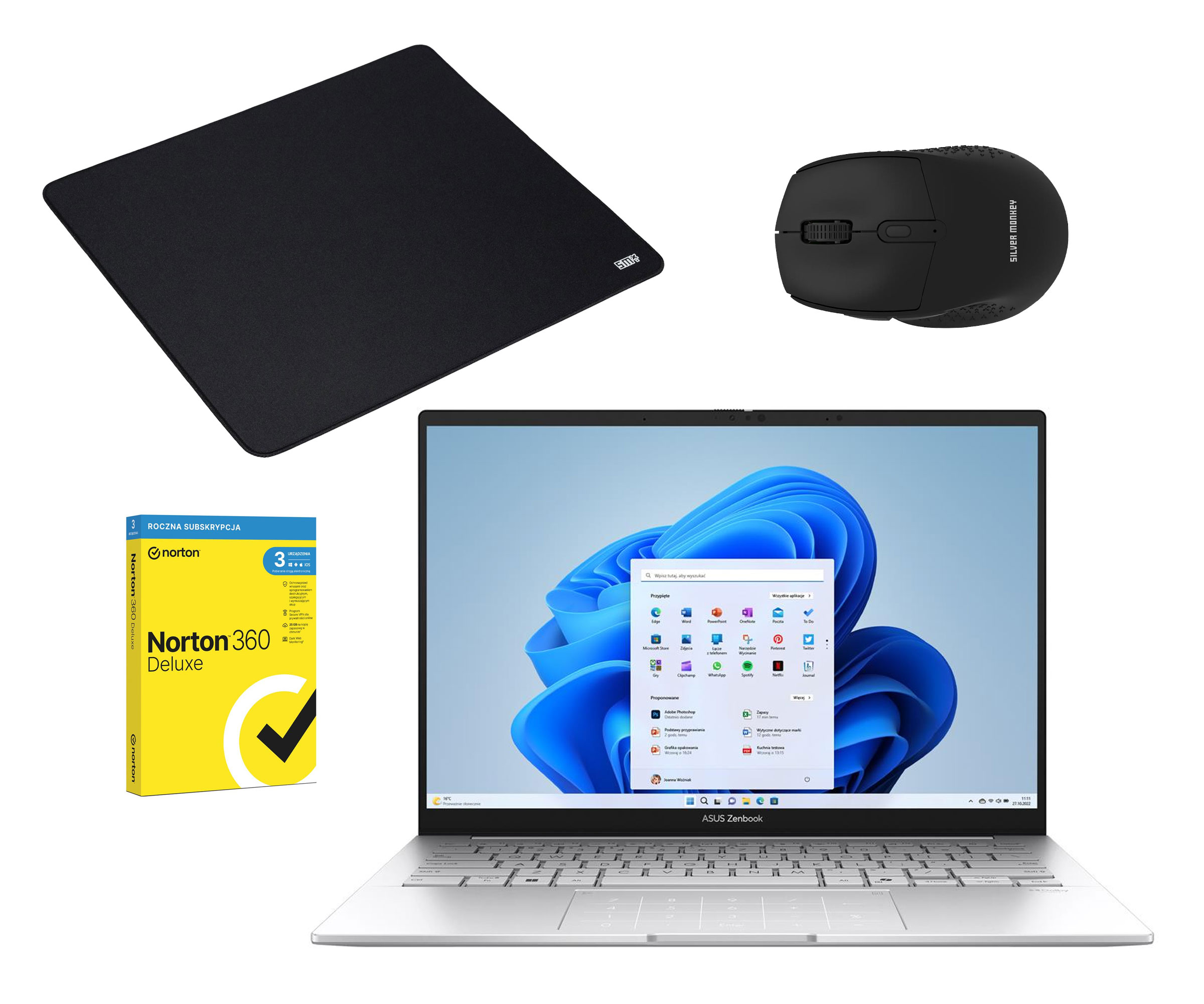 ASUS Zenbook 14 Ultra 5-225H/16GB/512/Win11 OLED Zestaw