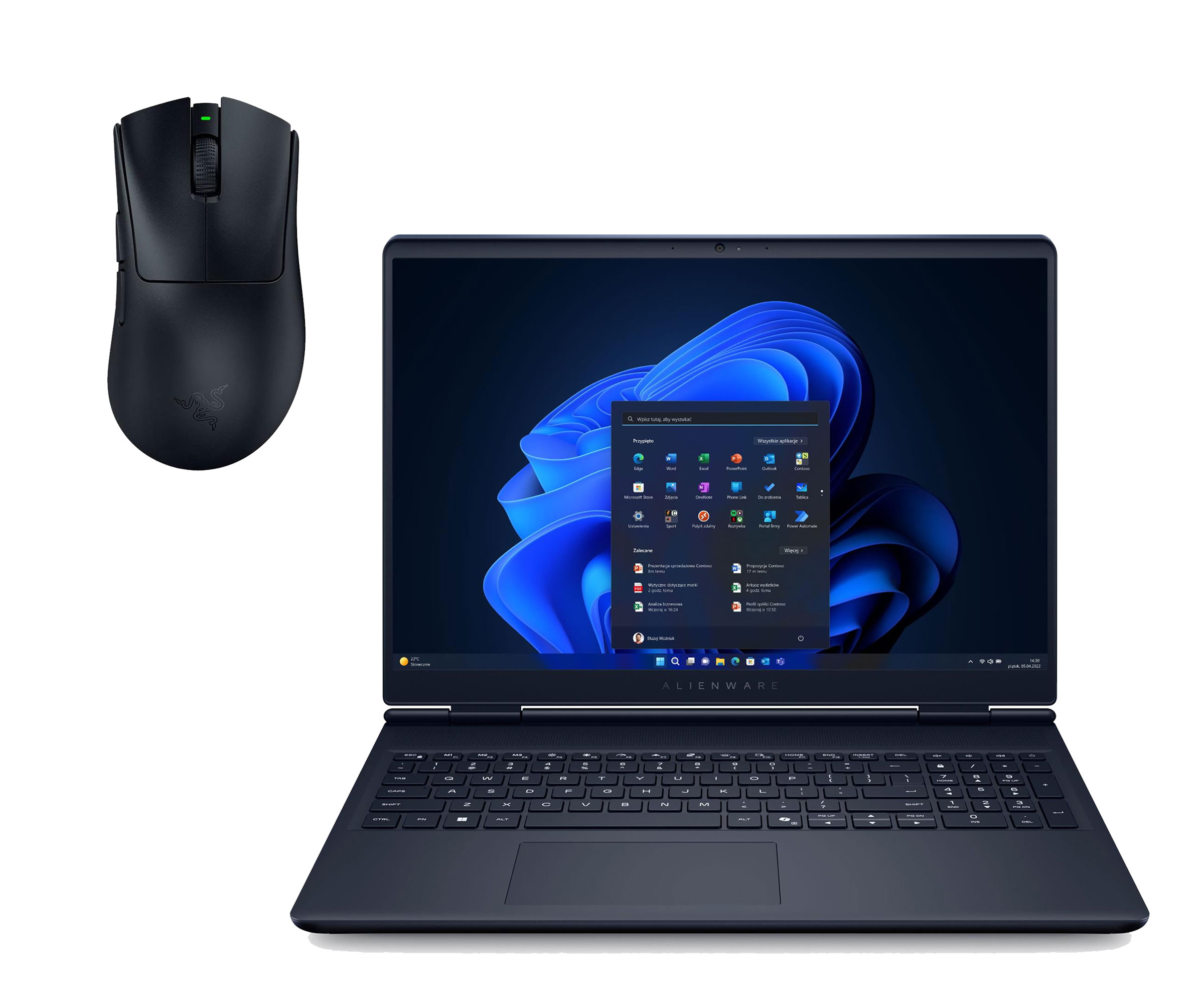 Dell Alienware 16 Core 7-240H/32GB/1TB+512/W11 RTX5060 Zestaw