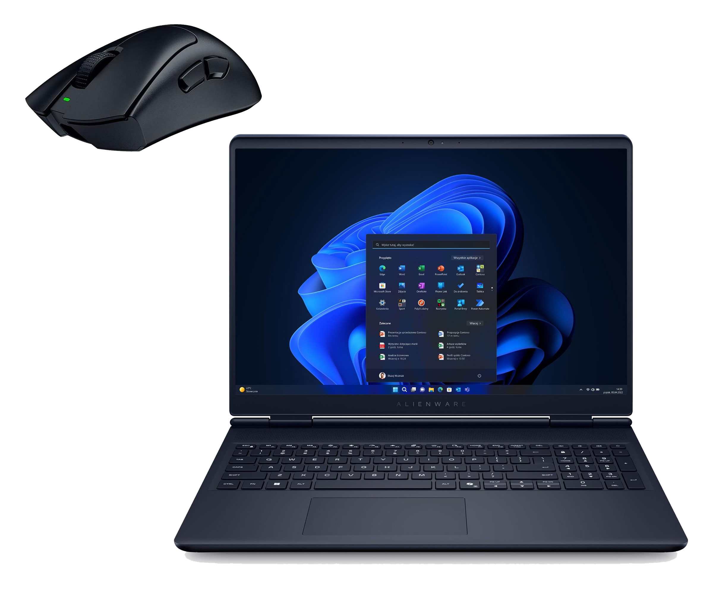 Dell Alienware 16 Aurora Core 7 240H/32GB/1TB/W11 RTX5060 Zestaw