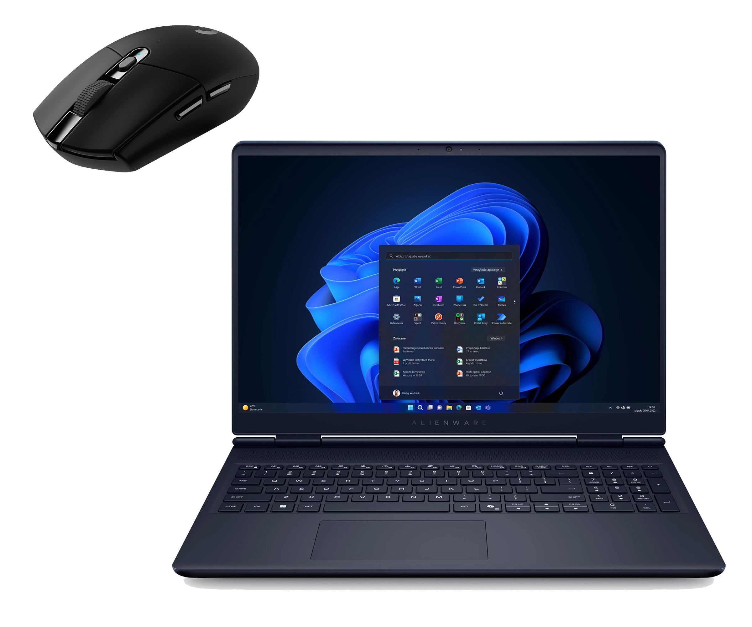 Dell Alienware 16 Core 7-240H/32GB/1TB+512/W11 RTX5060 Zestaw
