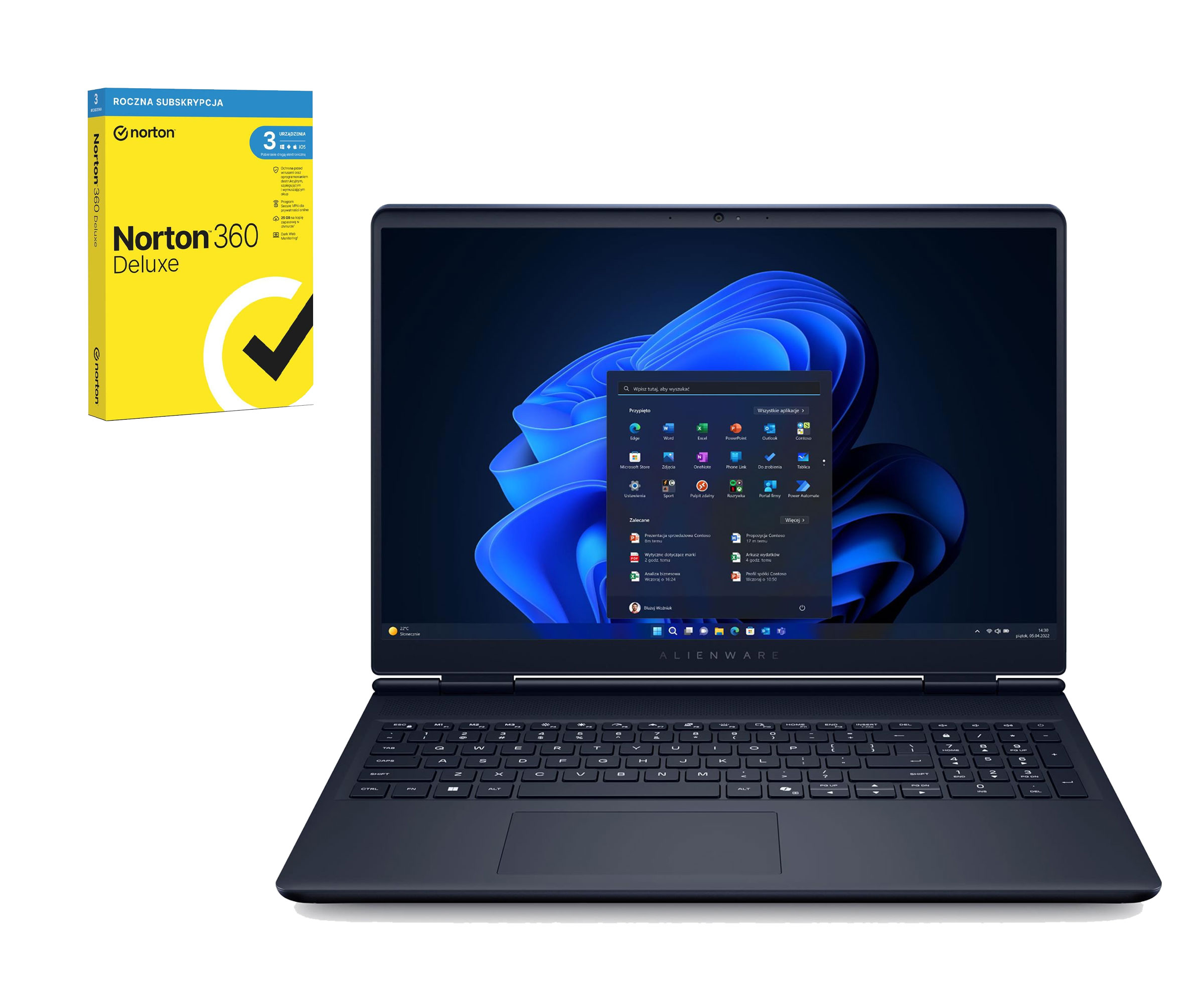 Dell Alienware 16 Aurora Core 7 240H/32GB/1TB/W11 RTX5060 Zestaw