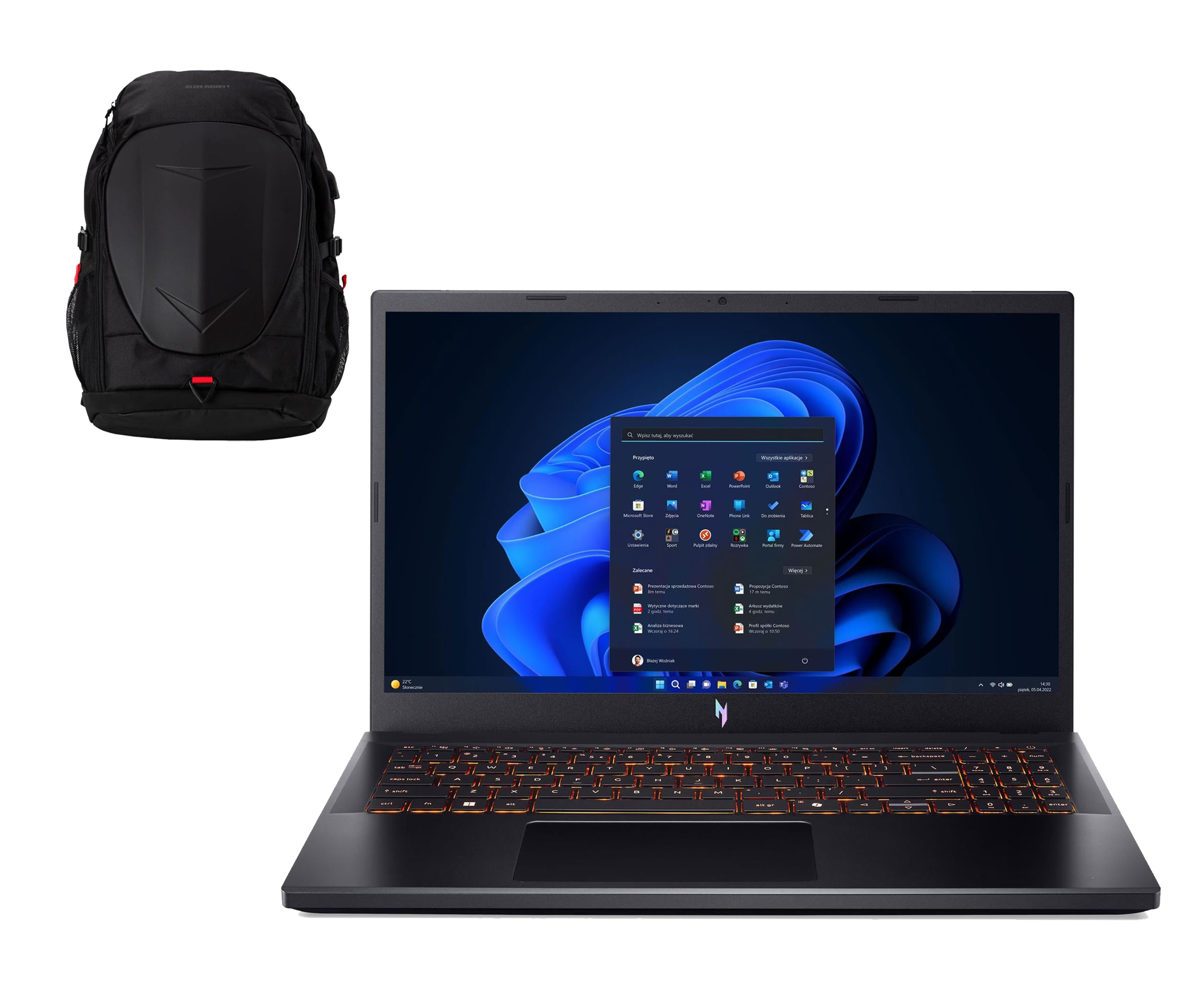 Acer Nitro V15 Ryzen 7-7445HS/16GB/512/Win11 RTX4050 165Hz Zestaw