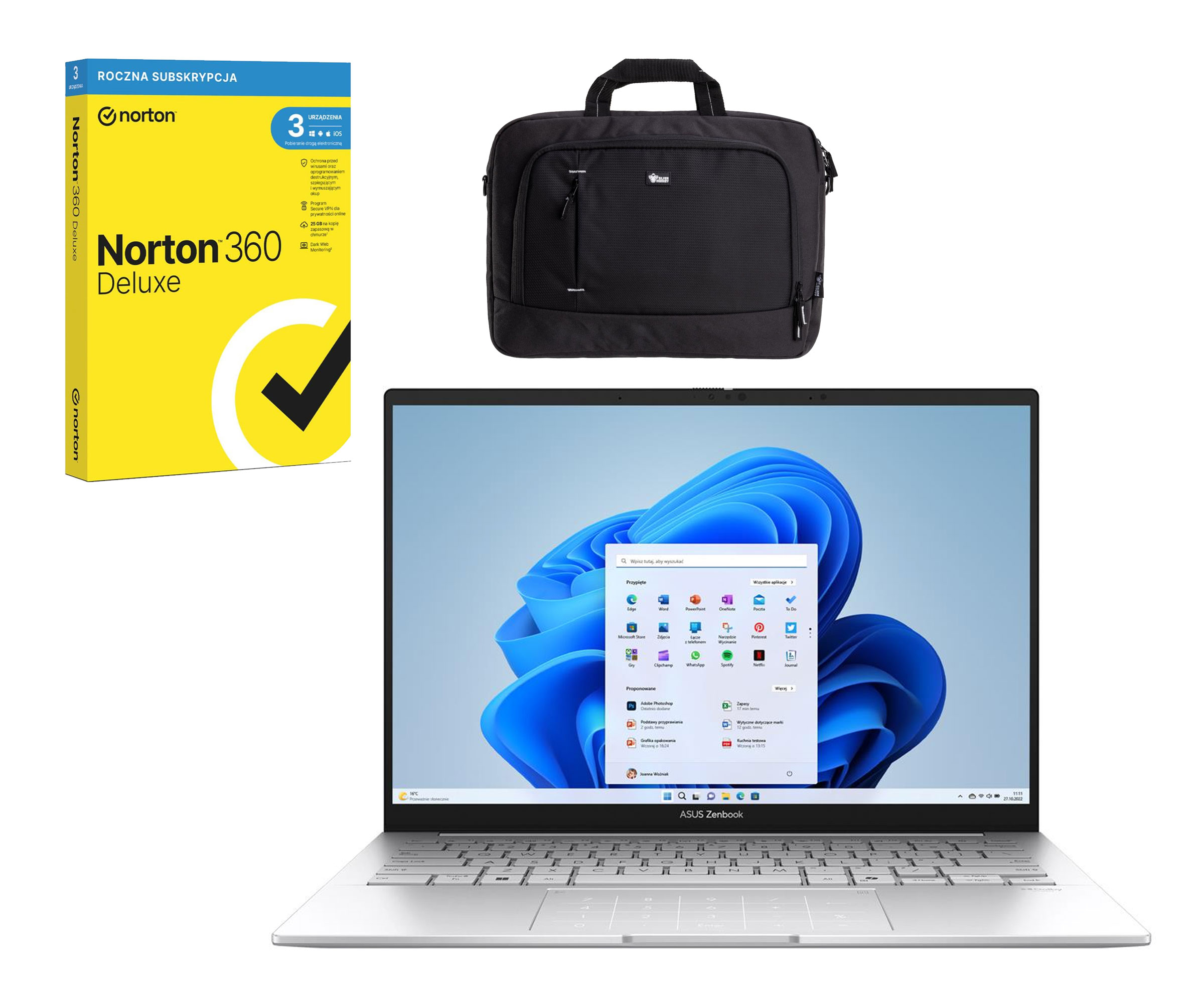 ASUS Zenbook 14 Ultra 5-225H/16GB/512/Win11 OLED Zestaw