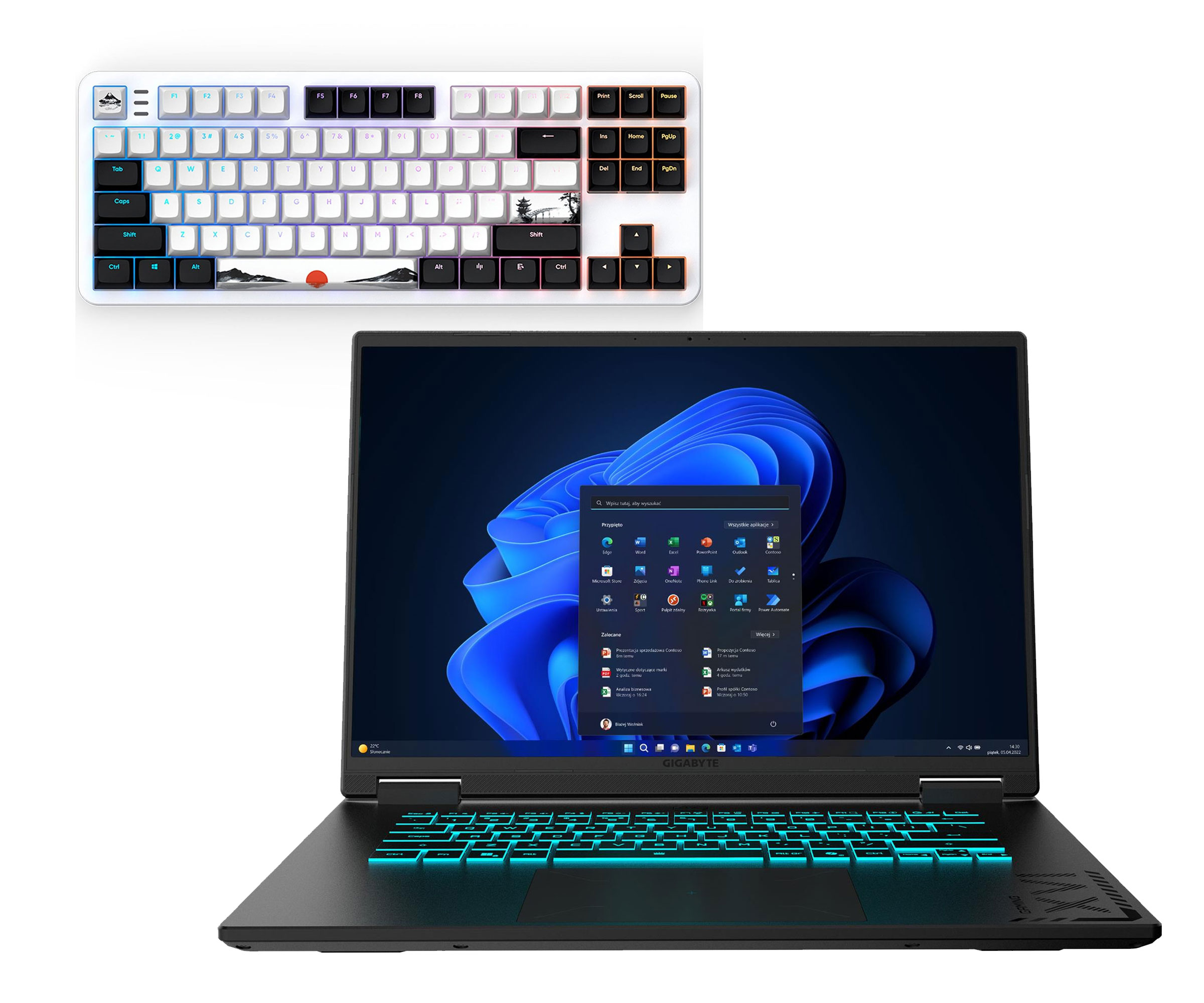 Gigabyte GAMING A16 Ryzen 7 260/16GB/1TB/W11 RTX5070 165Hz Zestaw