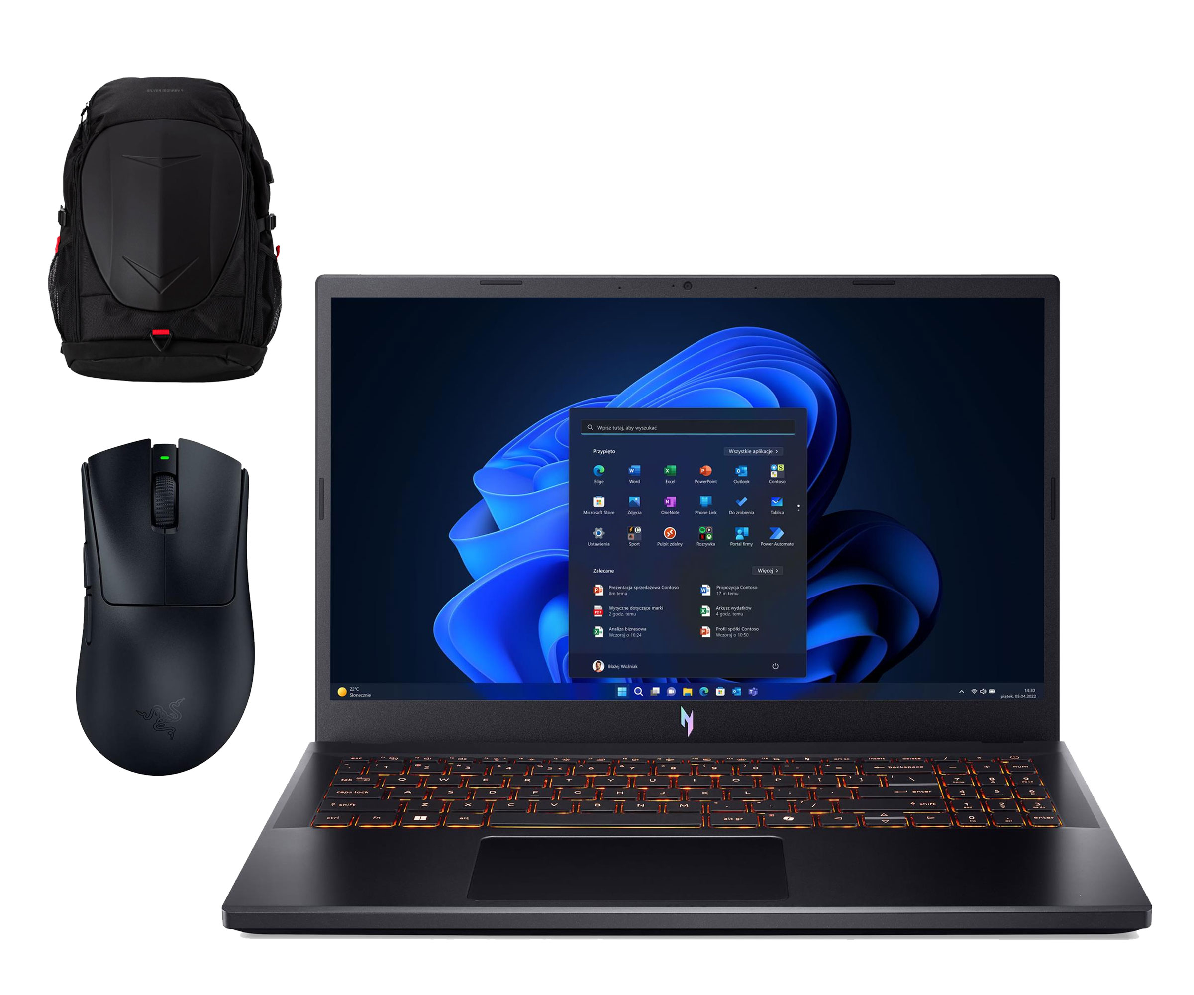 Acer Nitro V15 Ryzen 7-7445HS/16GB/512/Win11 RTX4050 165Hz Zestaw
